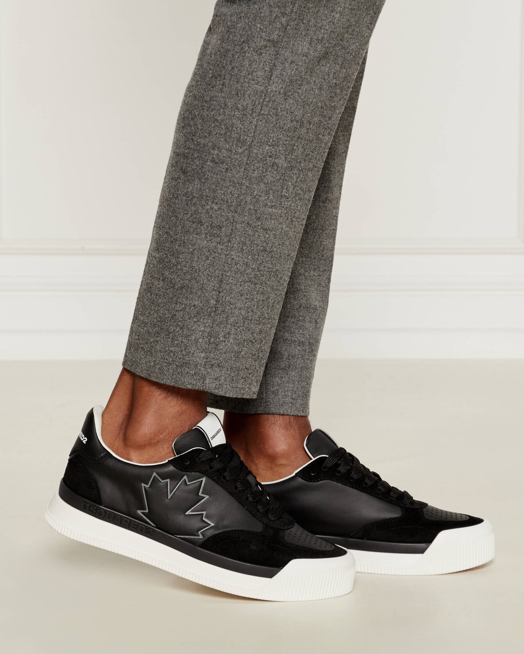 Giày nam Dsquared2 New Jersey Sneakers Black 7