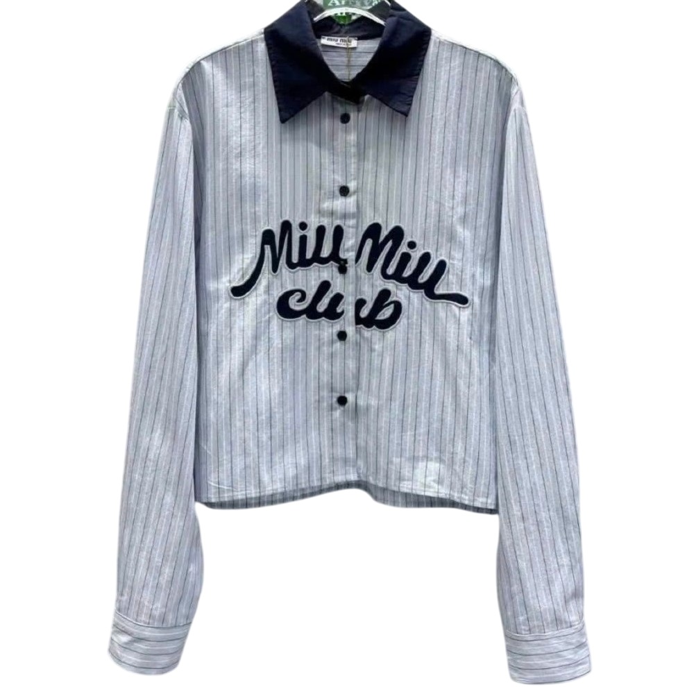 Áo nữ tay dài cổ bẻ Miu Miu 1