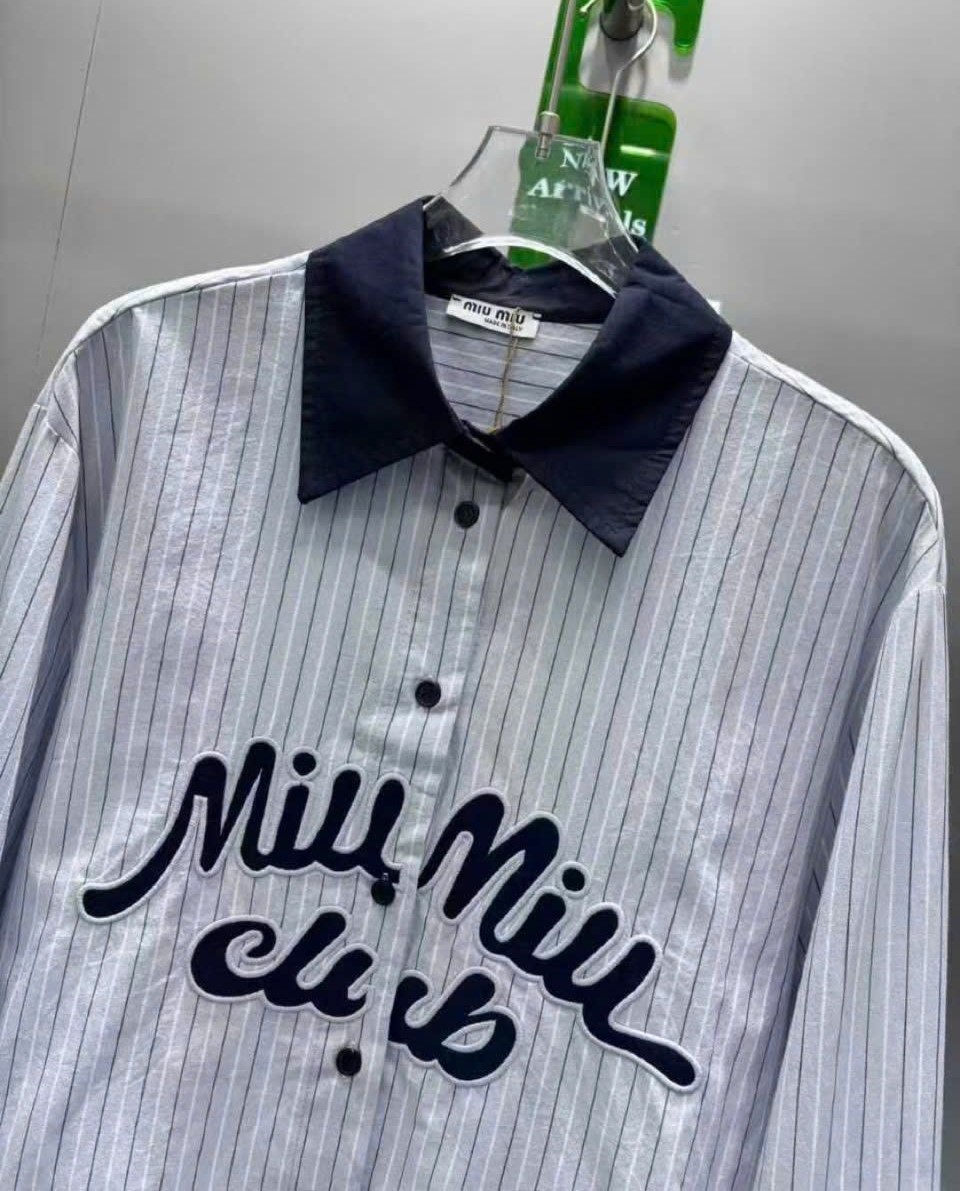 Áo nữ tay dài cổ bẻ Miu Miu 3