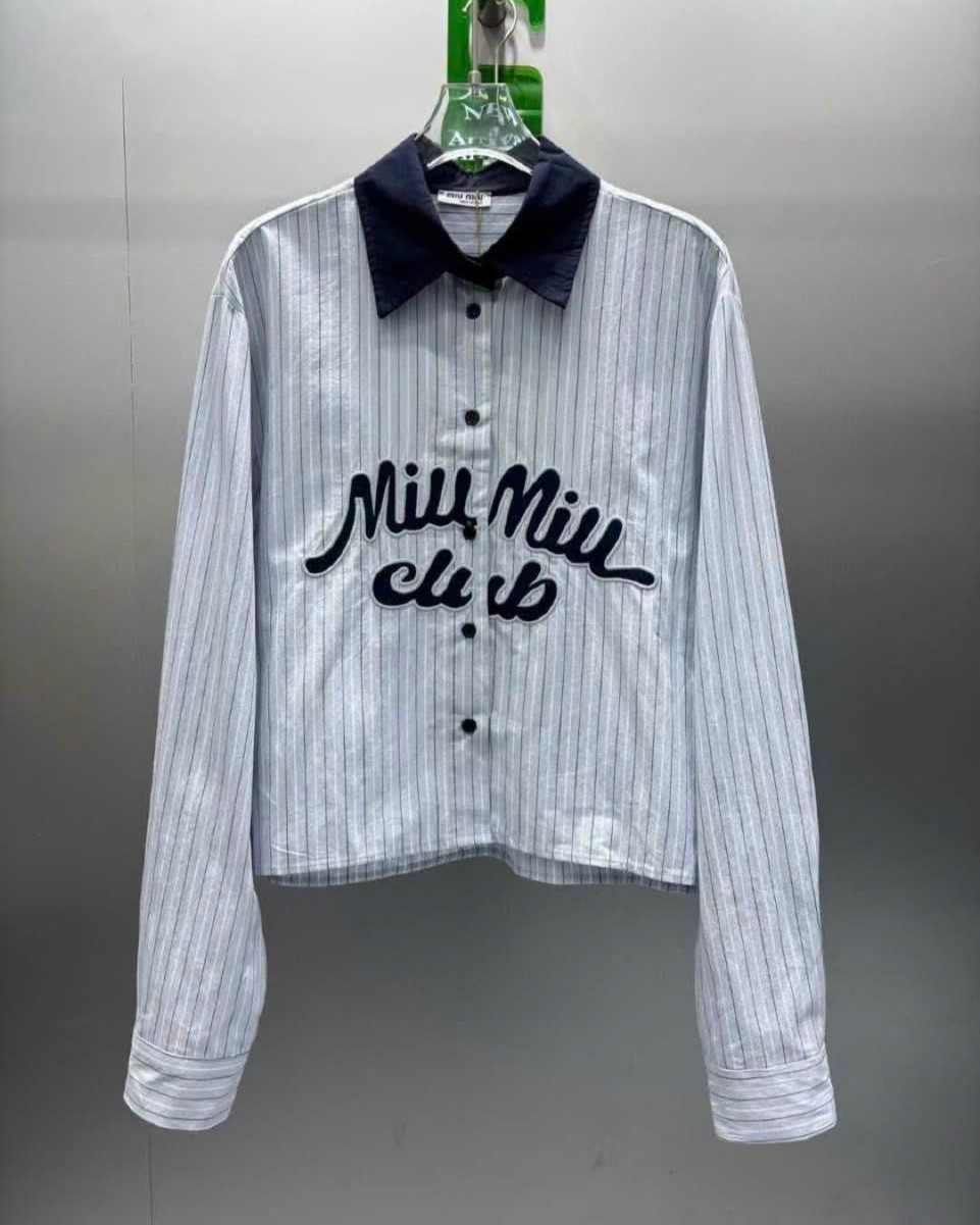 Áo nữ tay dài cổ bẻ Miu Miu 8