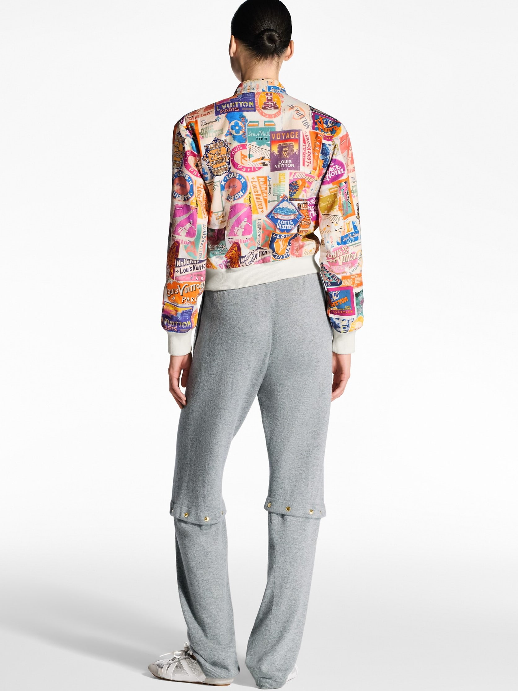 Áo khoác nữ LV Louis Vuitton Reversible Bomber Jacket with Travel Patches 2
