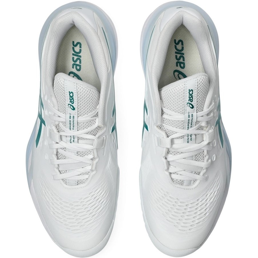 Giày thể thao Pickleball Asics Gel-Resolution X Tennis Shoes White Pitch Green 1041A481-102 13