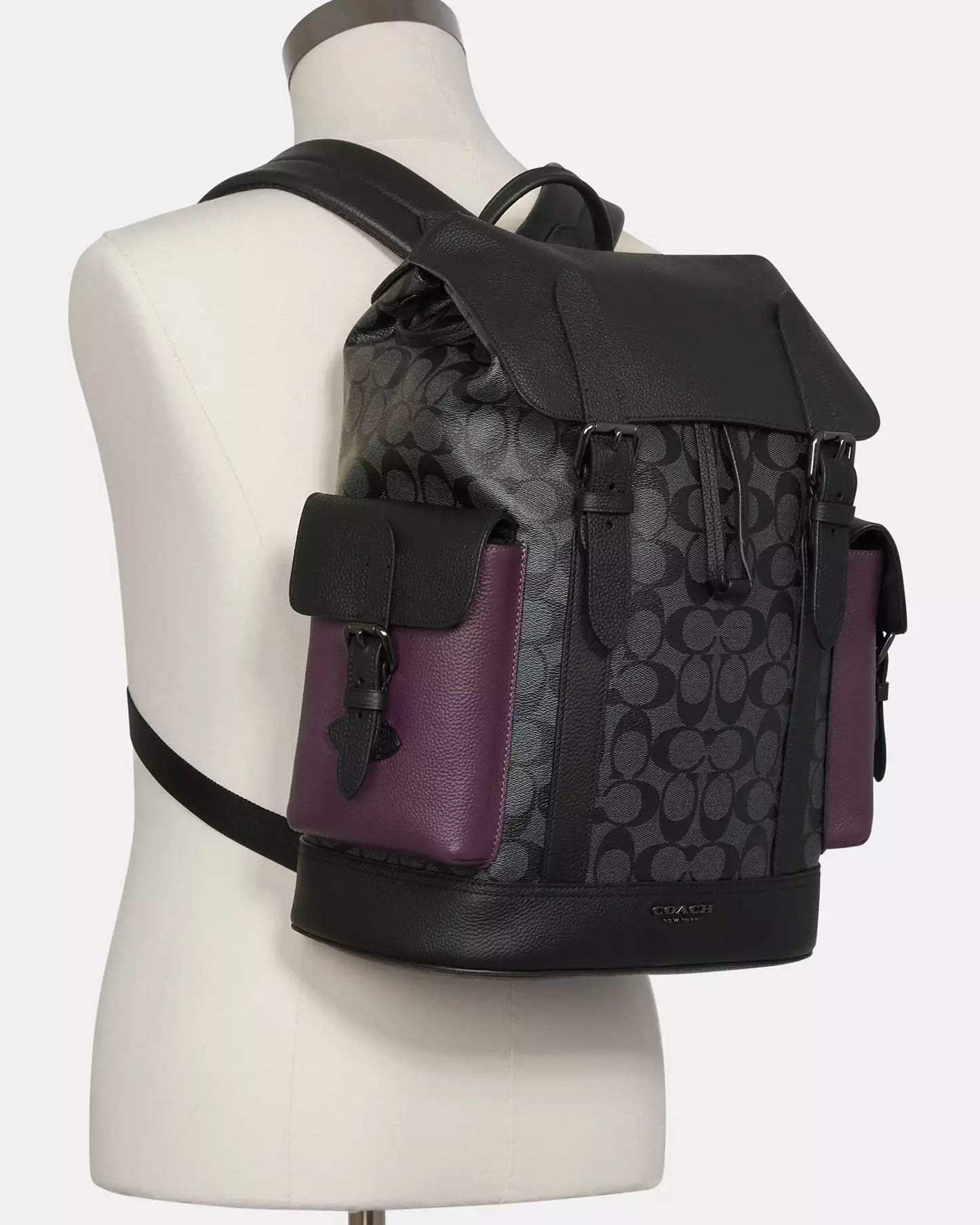 Ba lô Coach Hudson Backpack In Colorblock Signature Canvas C5414 1