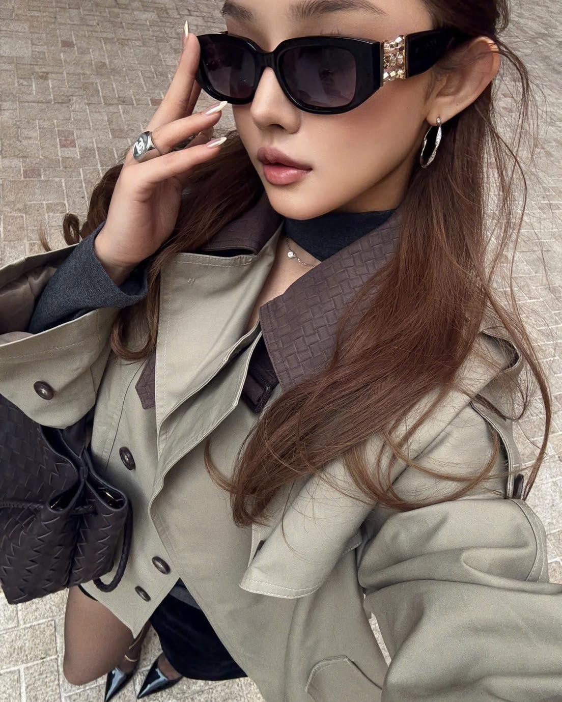 Kính Chanel Acetate Rectangle Sunglasses CH5544 6