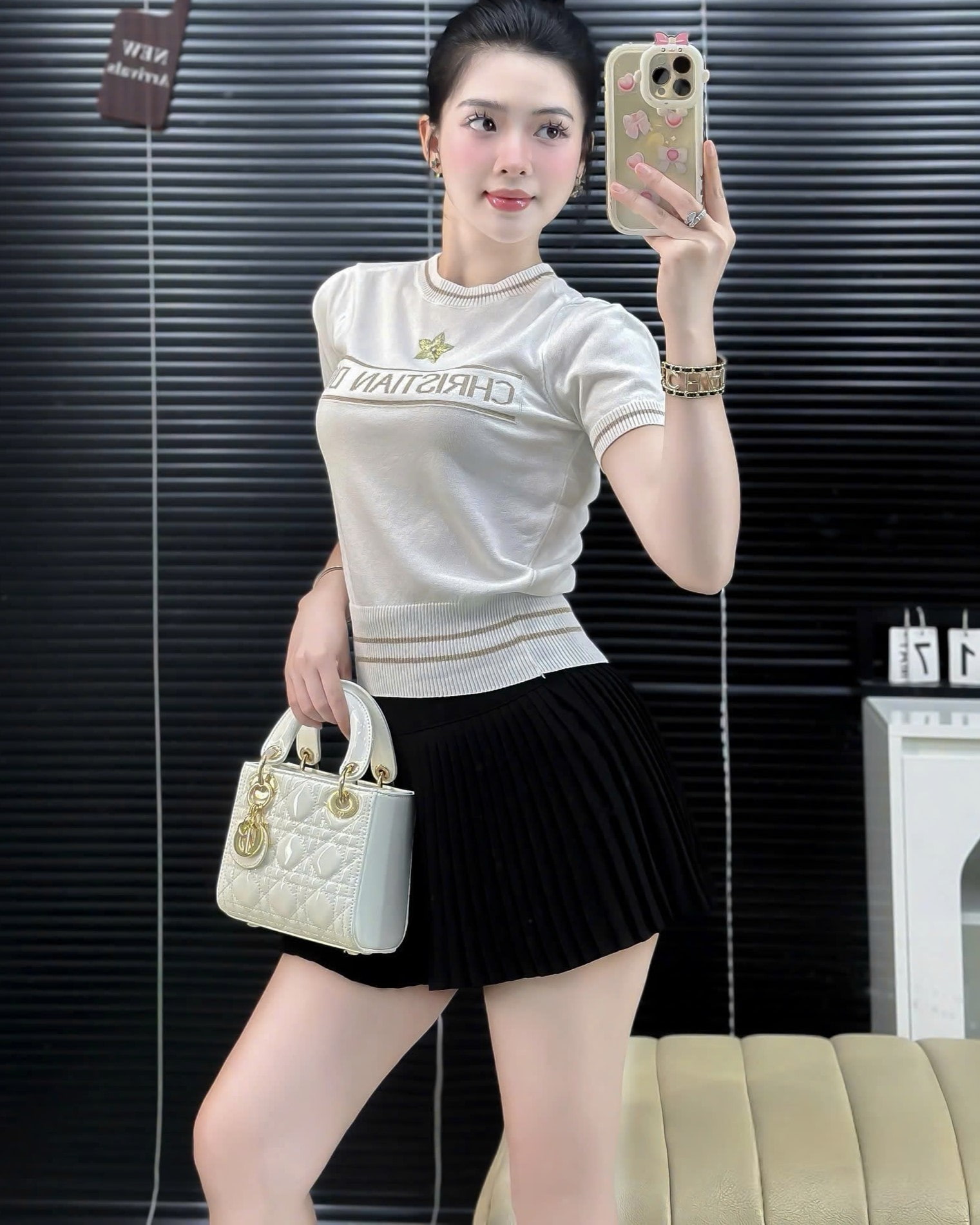 Áo dior len tay lỡ 2