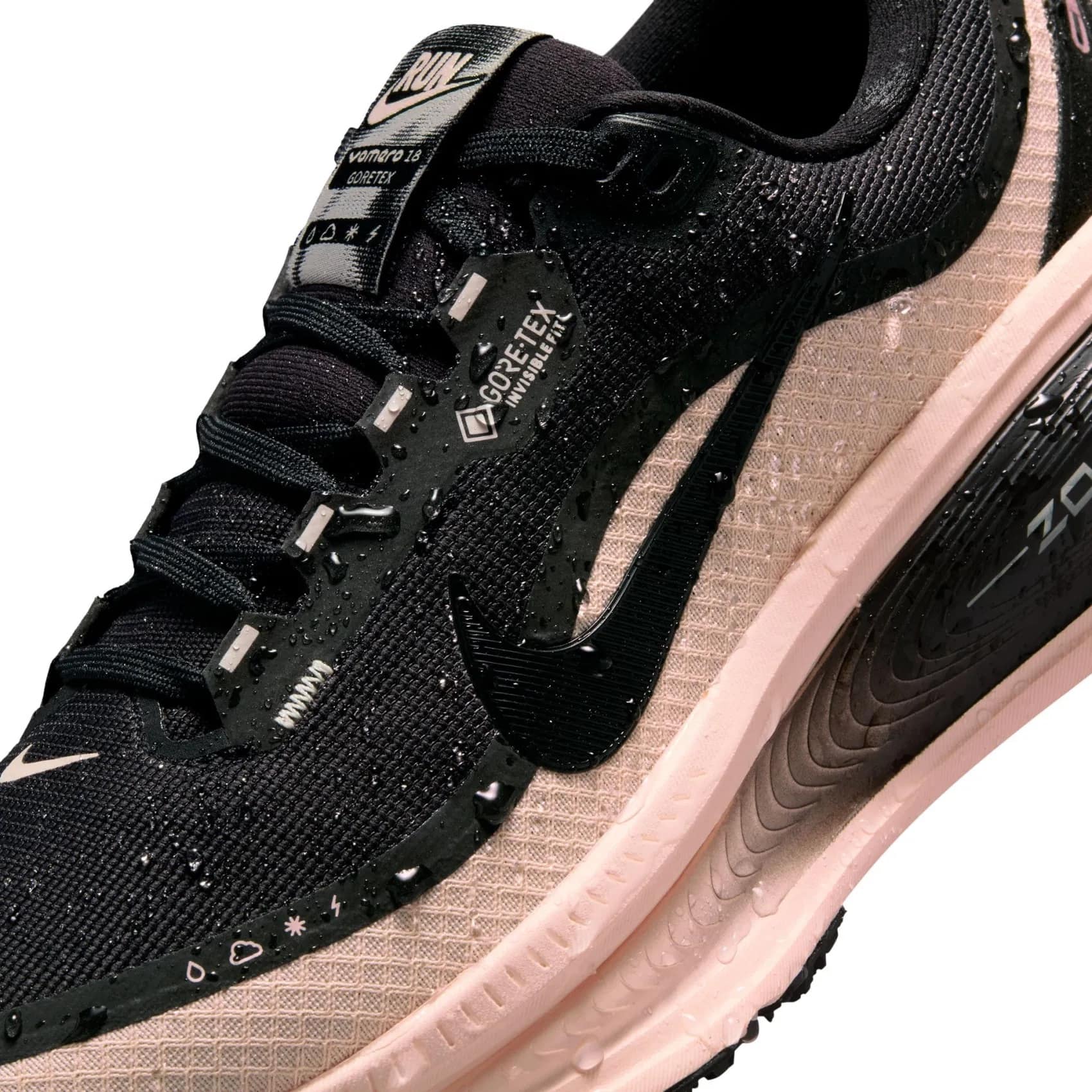 Giày thể thao Nike nữ Vomero 18 Gore-Tex Womens Road Running Shoes Black Crimson Tint HQ7002-003 7