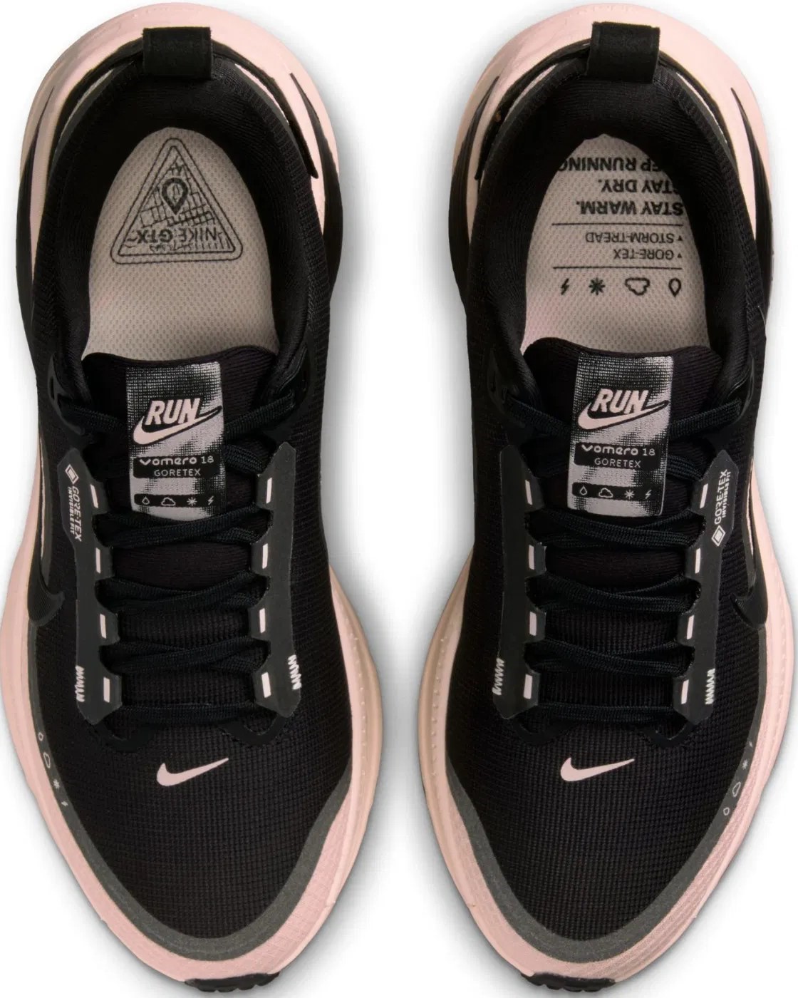 Giày thể thao Nike nữ Vomero 18 Gore-Tex Womens Road Running Shoes Black Crimson Tint HQ7002-003 10