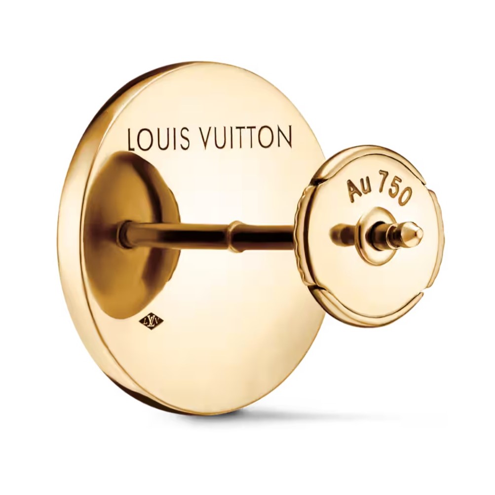 Bông Tai Louis Vuitton Color Blossom Sun BB Ear Stud Yellow Gold and Amazonite 6