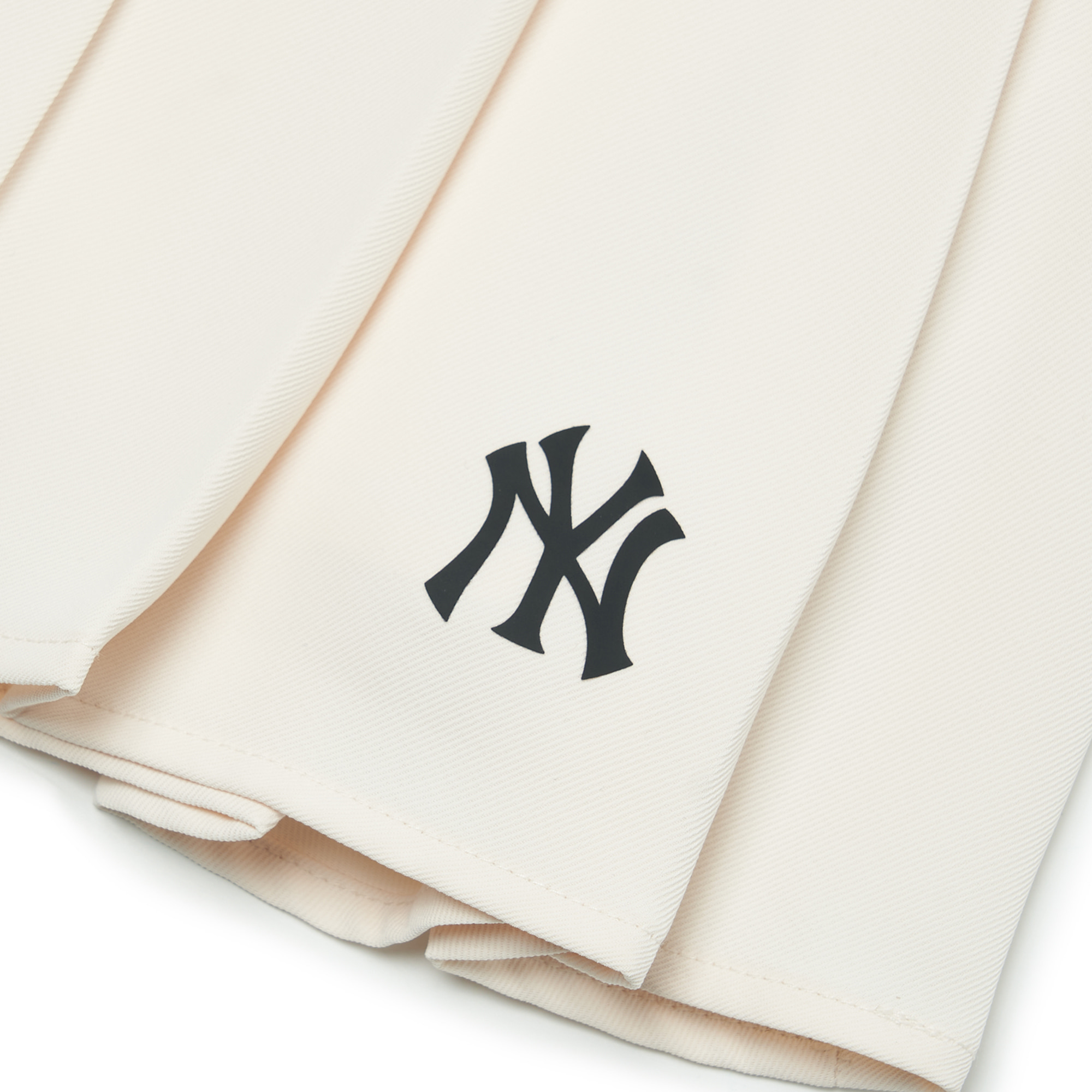CHÂN VÁY NỮ MLB NY BASIC PLEATS SKIRT NEW YORK YANKEES 3FSKB0324-50CRS MÀU TRẮNG KEM 12