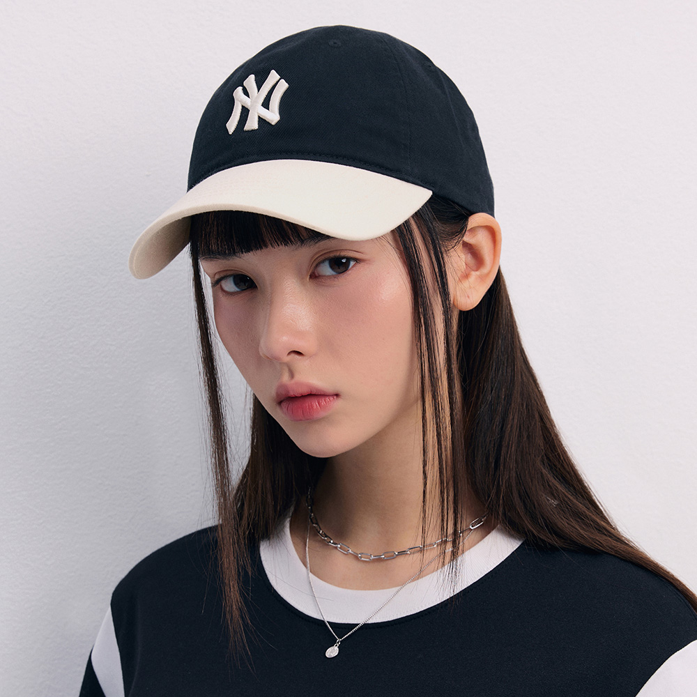 Mũ MLB Basic Coloration Ball Cap New York Yankees Black 3ACP3303N-50BKS 4