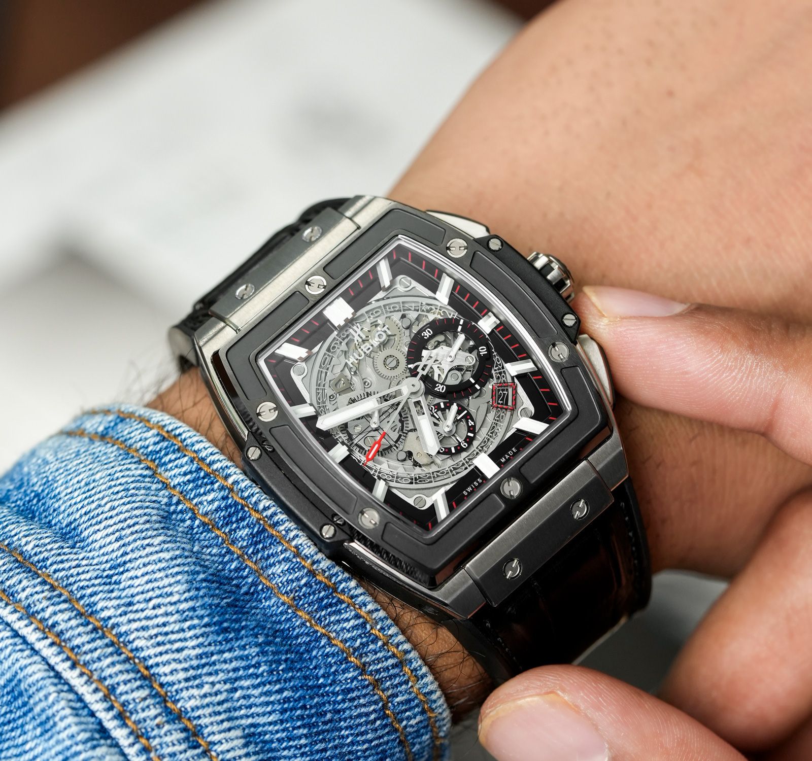 Đồng hồ đeo tay Hublot Spirit of Big Bang Titanium Ceramic Chronograph 45mm 3