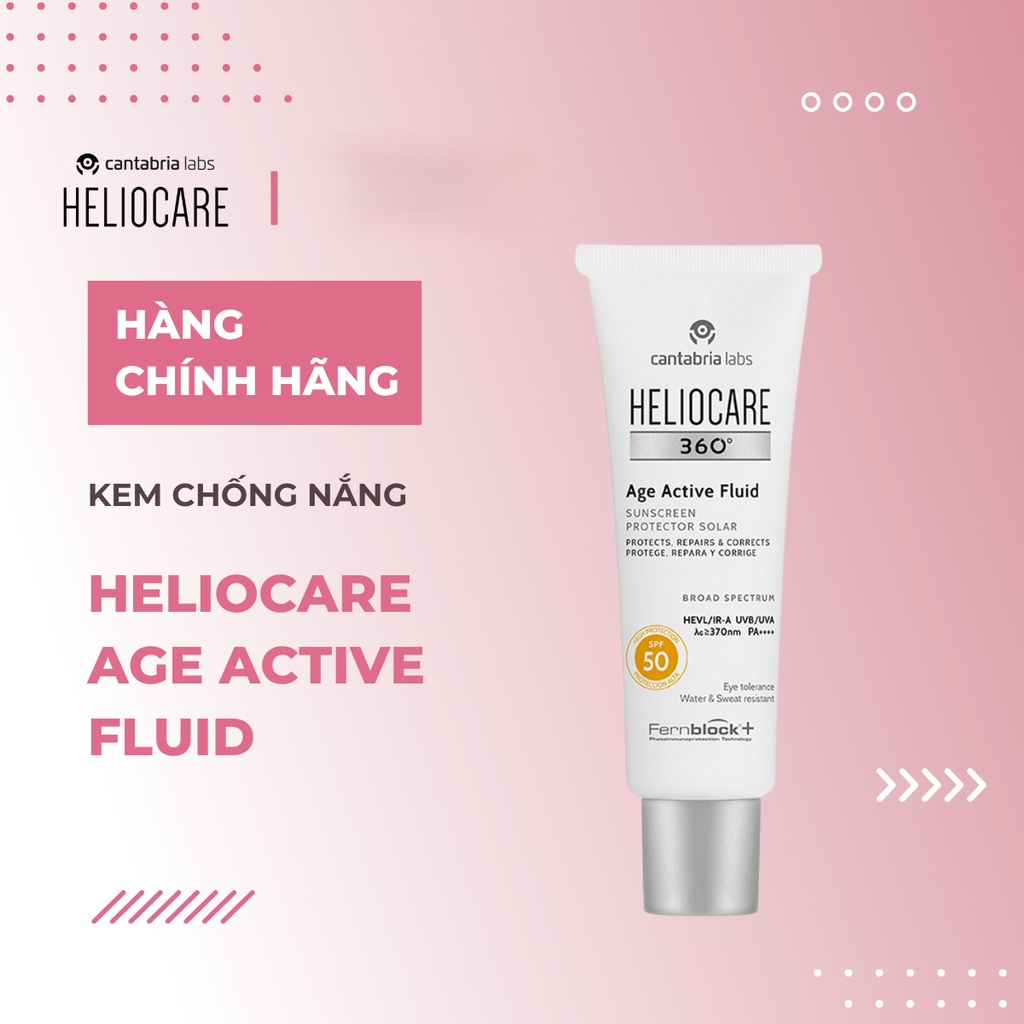 Kem chống nắng nữ Heliocare 360 Age Active Fluid 50 ml 4
