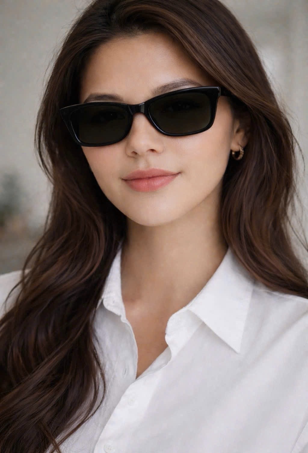 Kính mát Gentle Monster Sage 01 Cat-Eye Sunglasses in Black Acetate 6