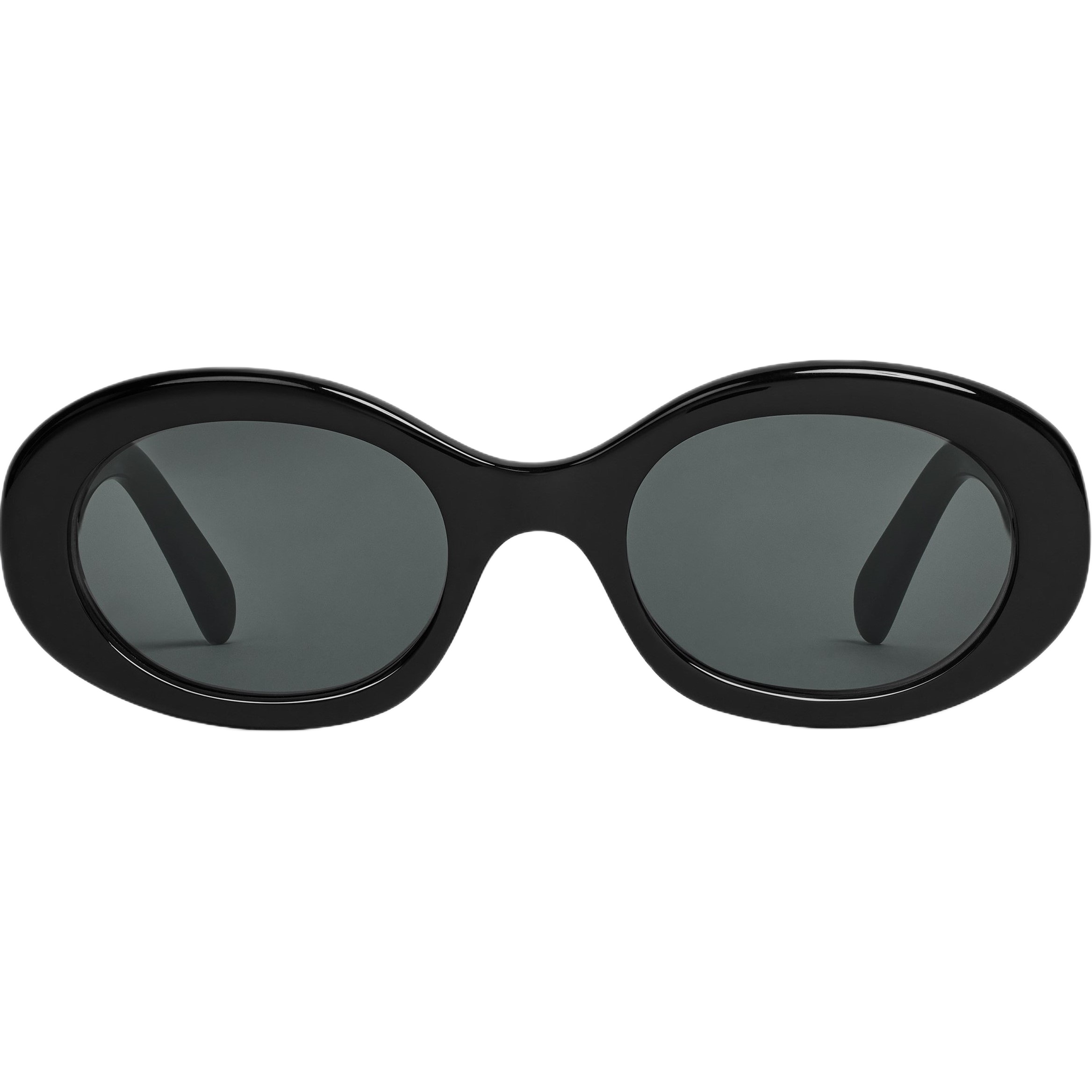 MẮT KÍNH NỮ CELINE TRIOMPHE 01 SUNGLASSES IN OVAL BLACK ACETATE FRAME 2