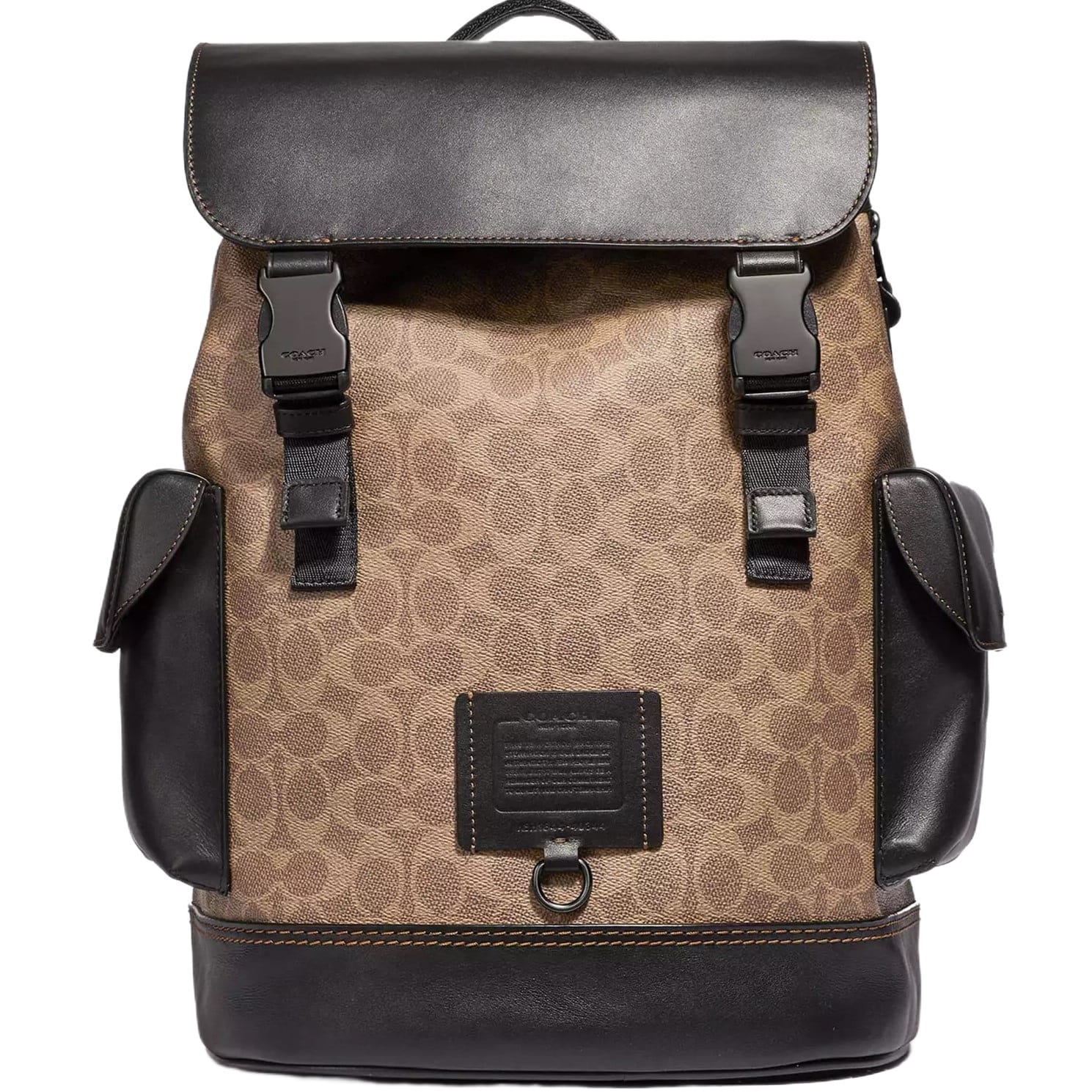 Ba lô Coach Rivington Backpack In Signature Canvas Black Copper Khaki 40344 4