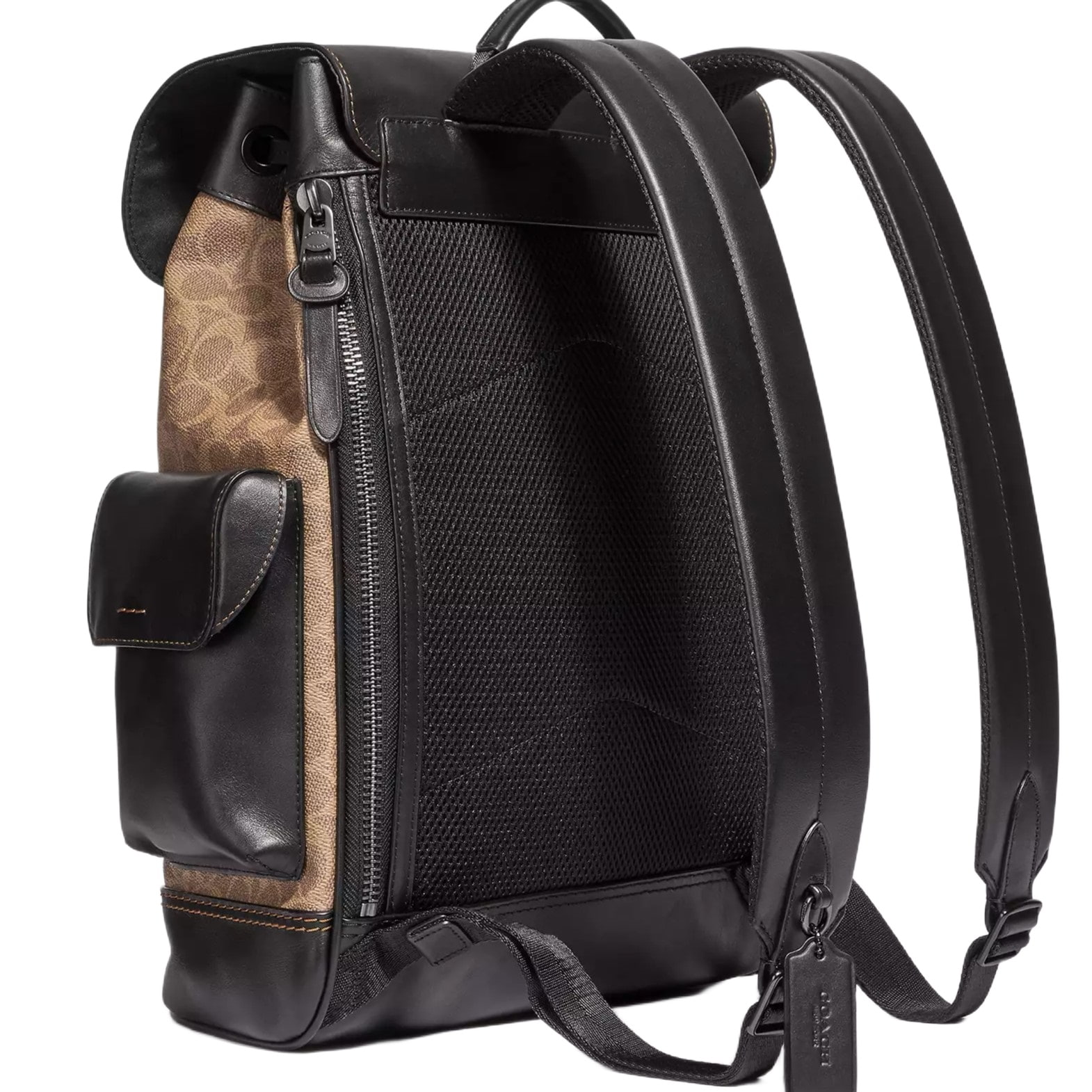 Ba lô Coach Rivington Backpack In Signature Canvas Black Copper Khaki 40344 6