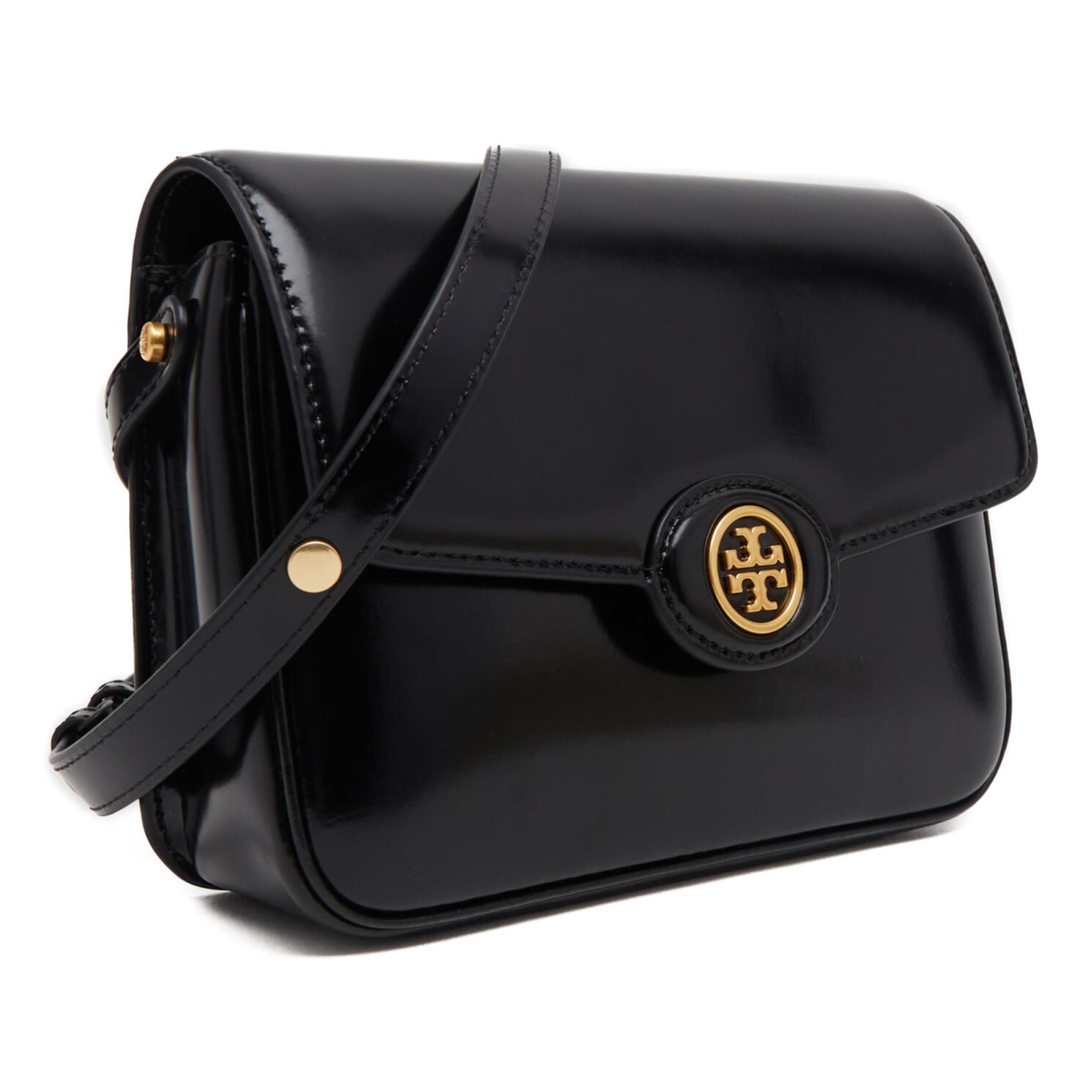 TÚI NỮ TORY BURCH ROBINSON SPAZZOLATO BLACK LEATHER CONVERTIBLE SHOULDER BAG 4