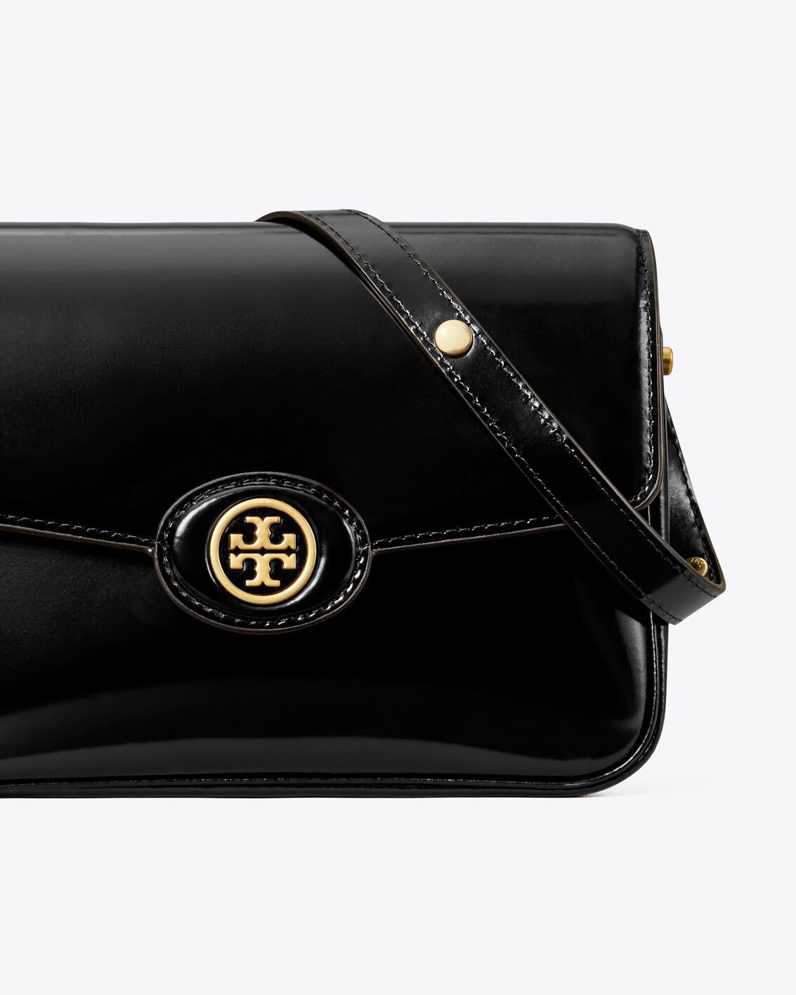 TÚI NỮ TORY BURCH ROBINSON SPAZZOLATO BLACK LEATHER CONVERTIBLE SHOULDER BAG 7