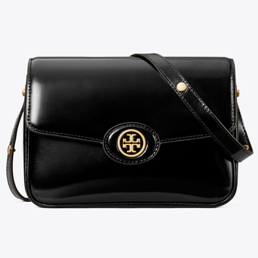 TÚI NỮ TORY BURCH ROBINSON SPAZZOLATO BLACK LEATHER CONVERTIBLE SHOULDER BAG 13