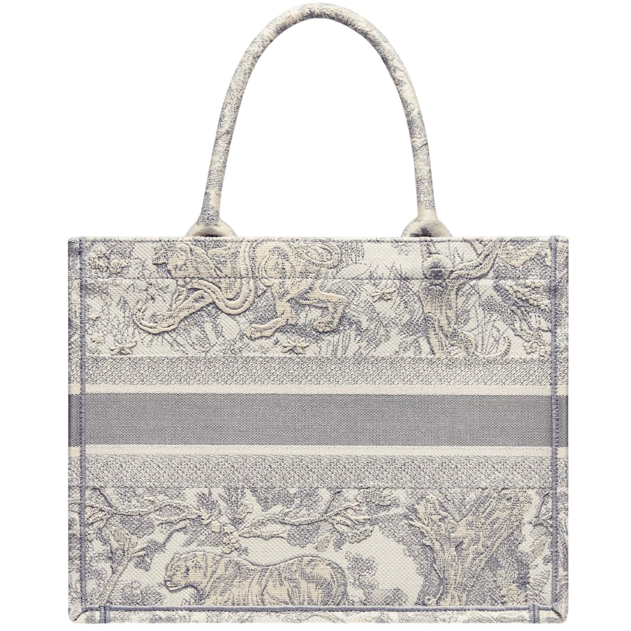Túi nữ Medium Dior Book Tote Ecru and Gray Toile de Jouy Embroidery 2