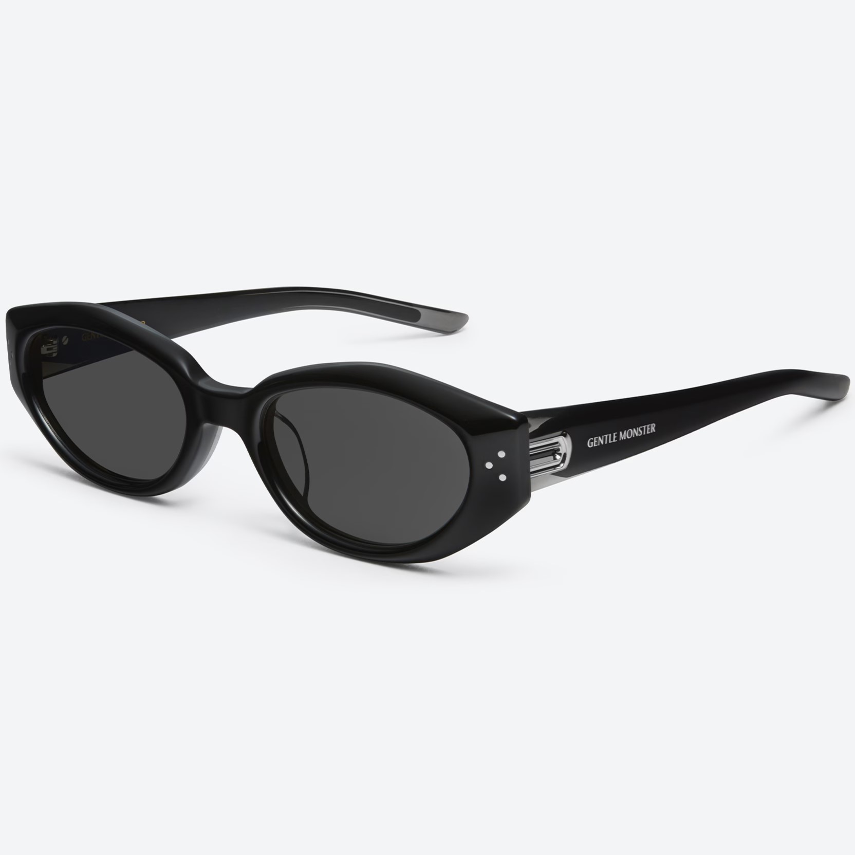 MẮT KÍNH GENTLE MONSTER DADA 01 BLACK LENSES BUTTERFLY SHAPE BLACK ACETATE FRAME 5