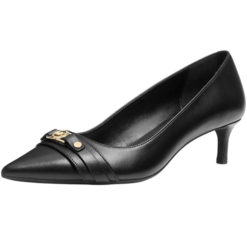 Giày cao gót MK Michael Kors Mandy Soft Leather Pumps Black 40T5MAMP1L 3