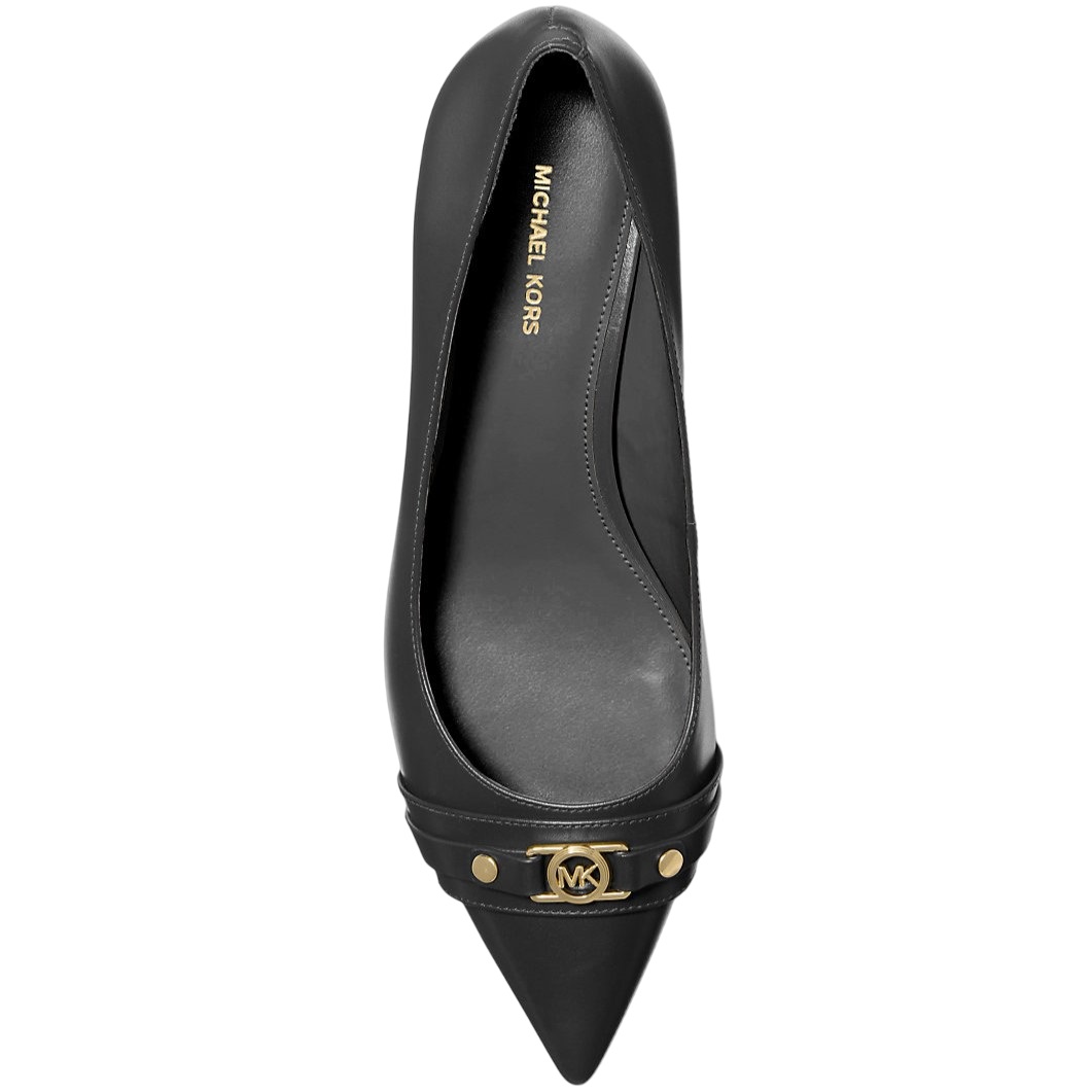 Giày cao gót MK Michael Kors Mandy Soft Leather Pumps Black 40T5MAMP1L 4