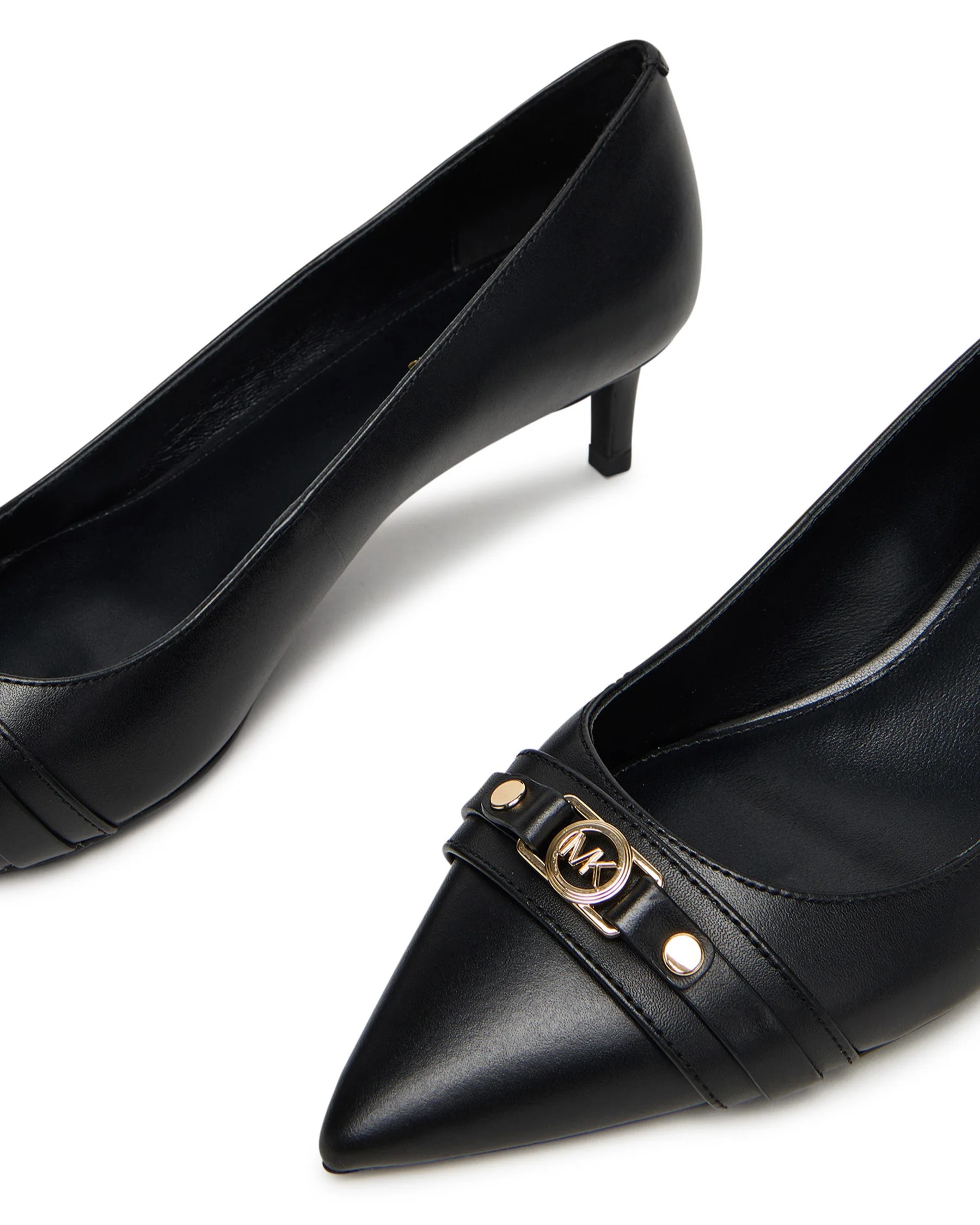 Giày cao gót MK Michael Kors Mandy Soft Leather Pumps Black 40T5MAMP1L 11