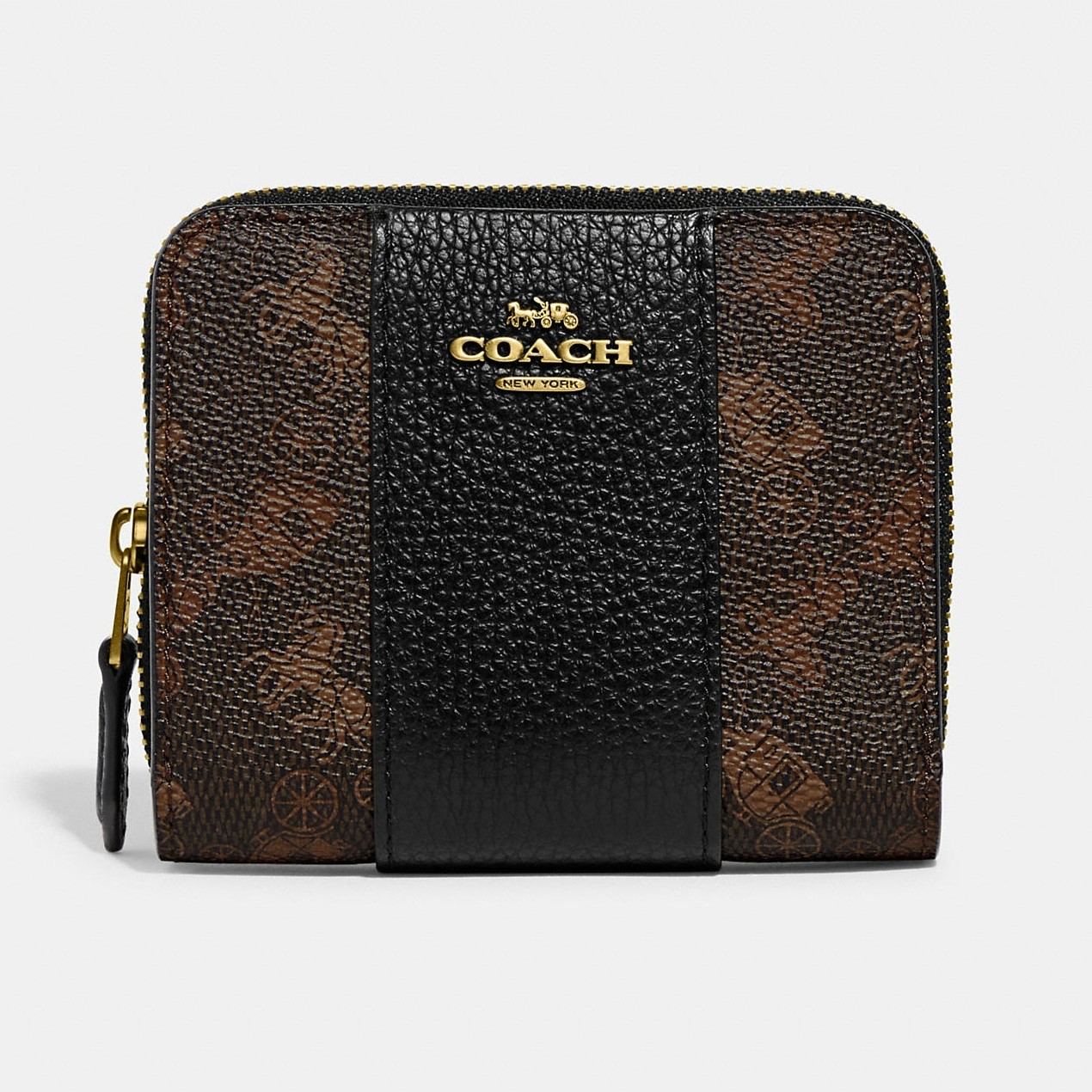VÍ GẬP COACH BILLFOLD WALLET WITH HORSE AND CARRIAGE PRINT 19