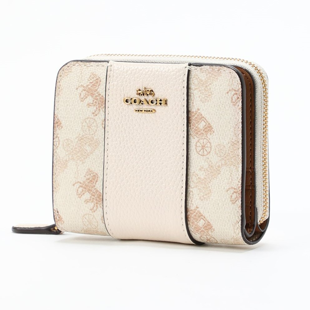 VÍ GẬP COACH BILLFOLD WALLET WITH HORSE AND CARRIAGE PRINT 28