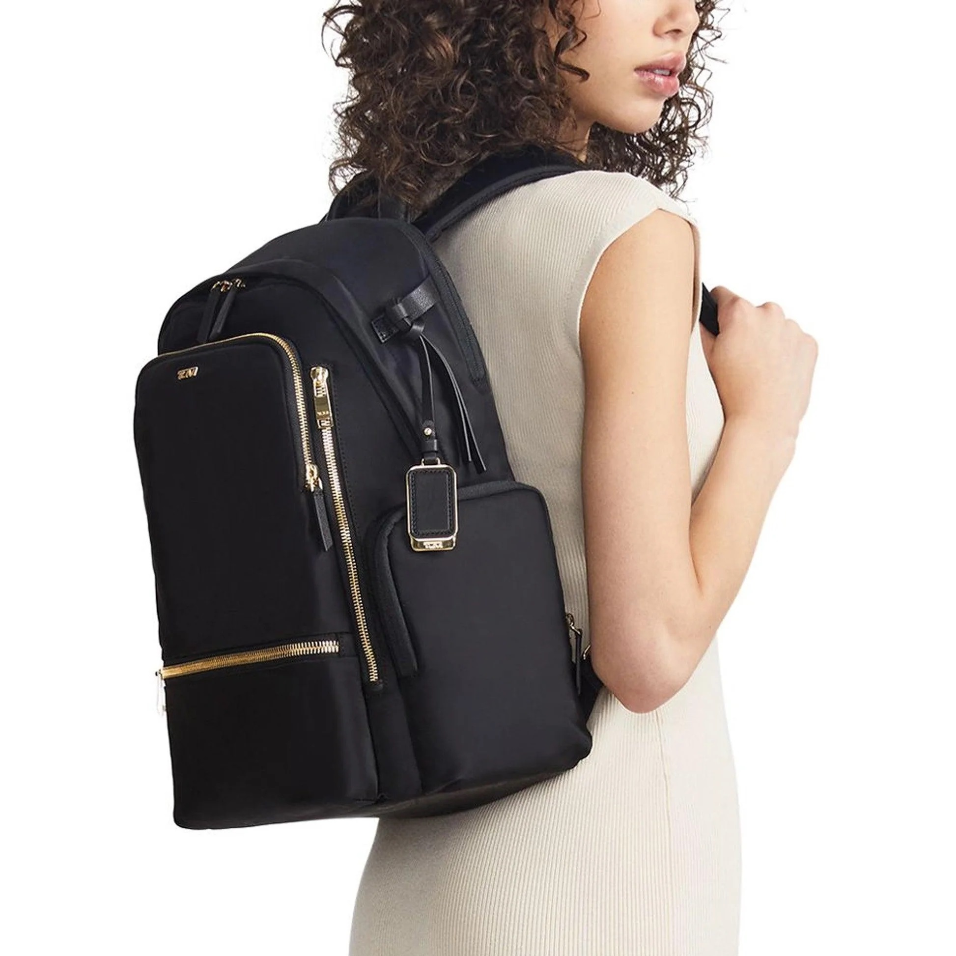 Balo tím Tumi Voyageur Celina Backpack Navy Liquid Print 1