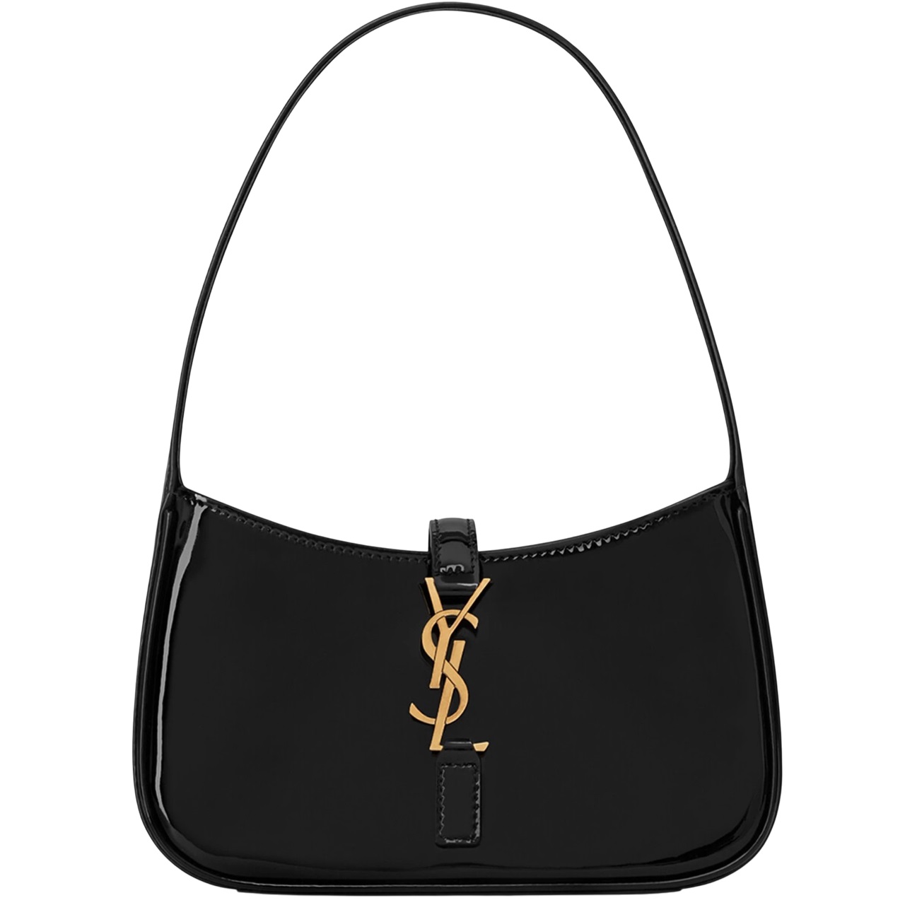 Túi đen vai YSL Saint Laurent Mini Le 5 à 7 Hobo Shoulder Bag in Leather 3