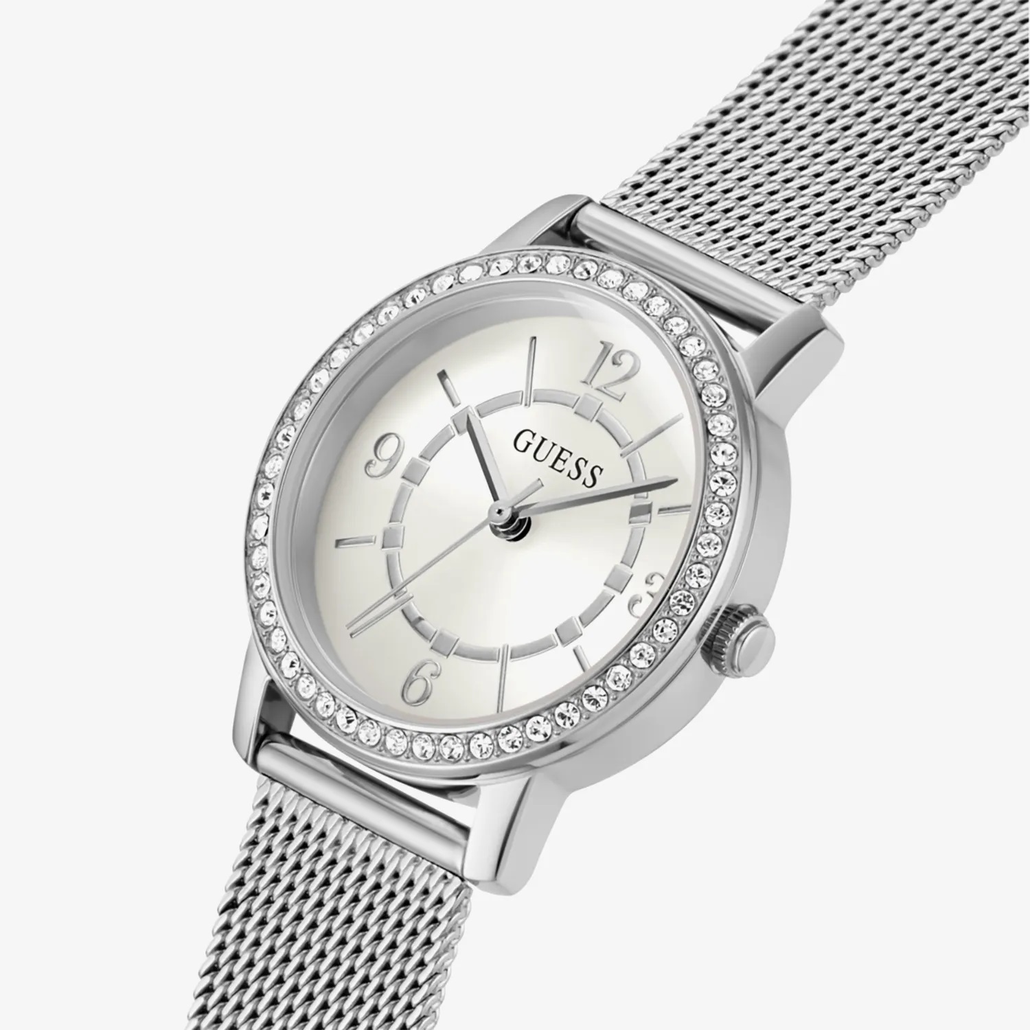 Đồng hồ đeo tay nữ Guess Melody Women White Round Dial Analog Watch GW0534L1 13