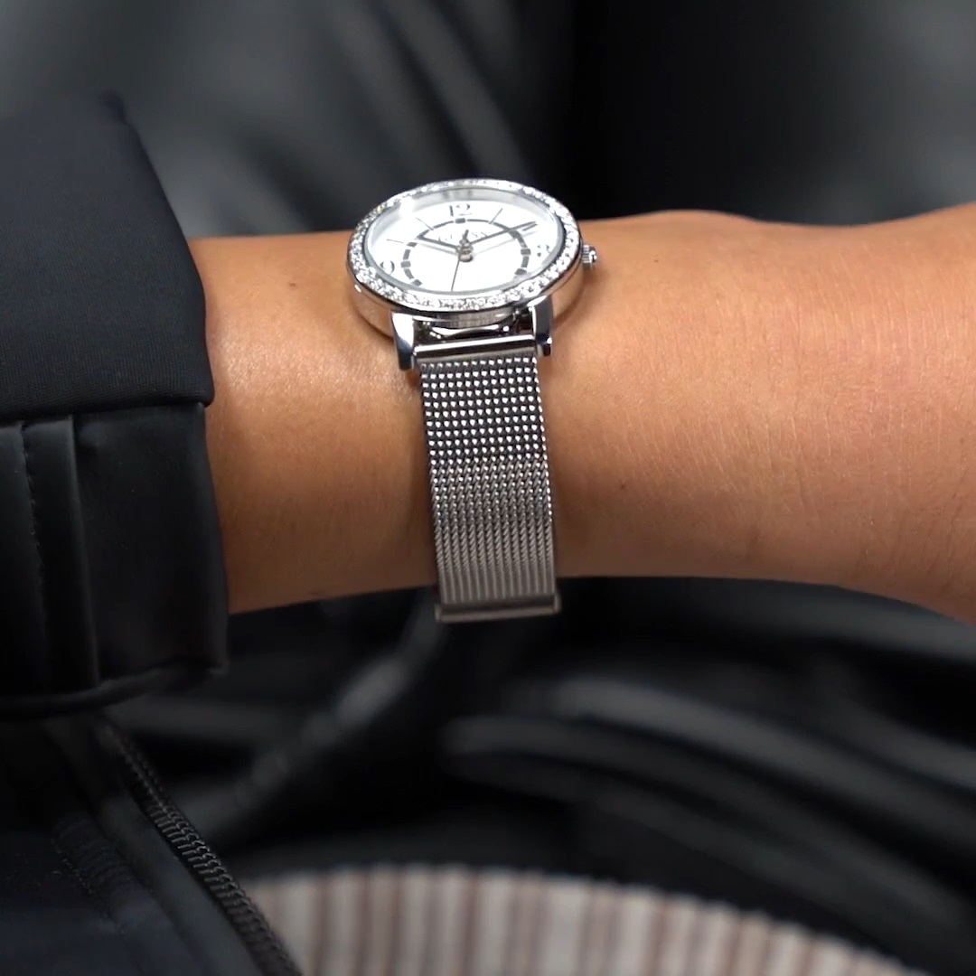 Đồng hồ đeo tay nữ Guess Melody Women White Round Dial Analog Watch GW0534L1 15