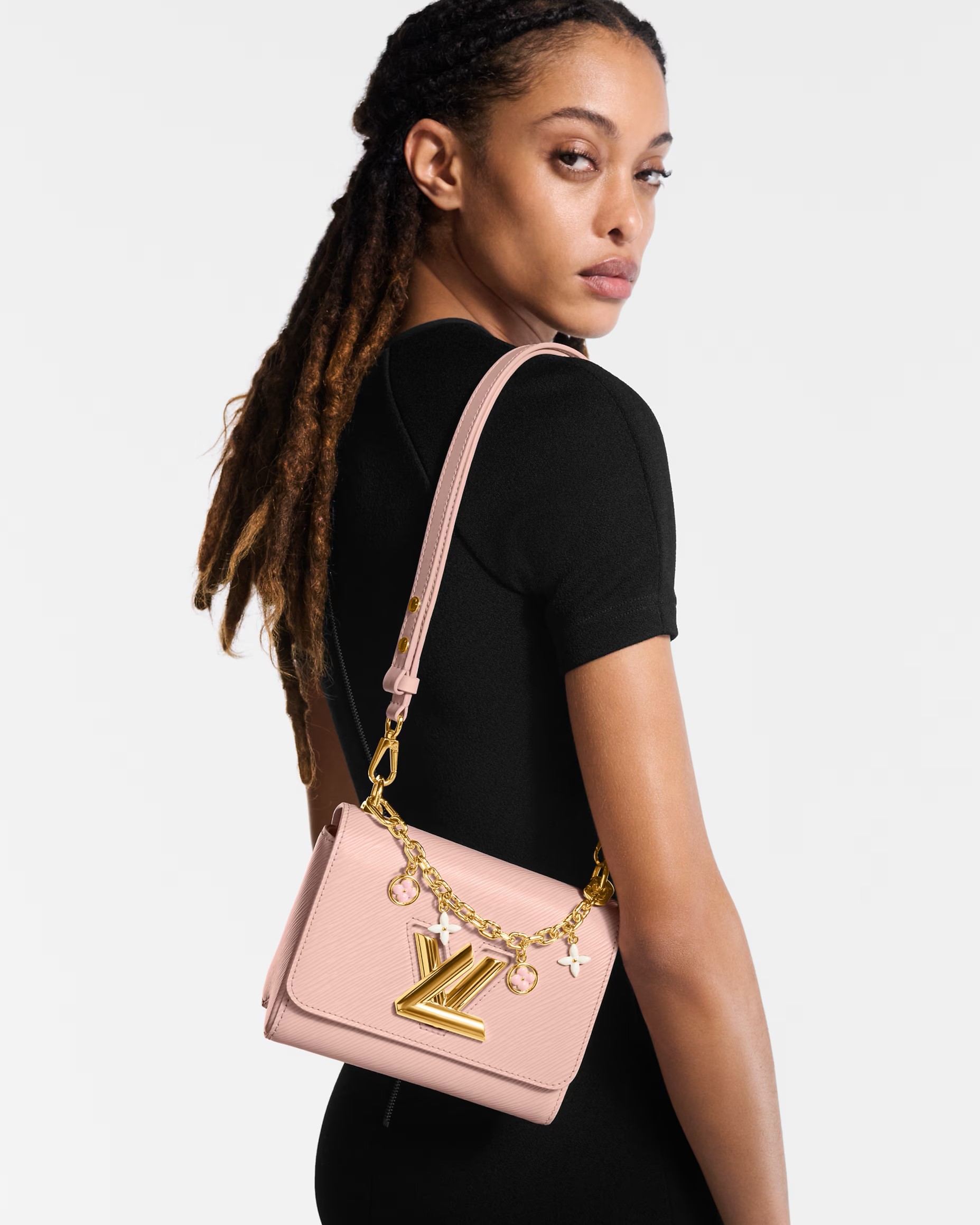 Túi đeo chéo Louis Vuitton Twist PM Jasmine Pink Rose Jasmin 1