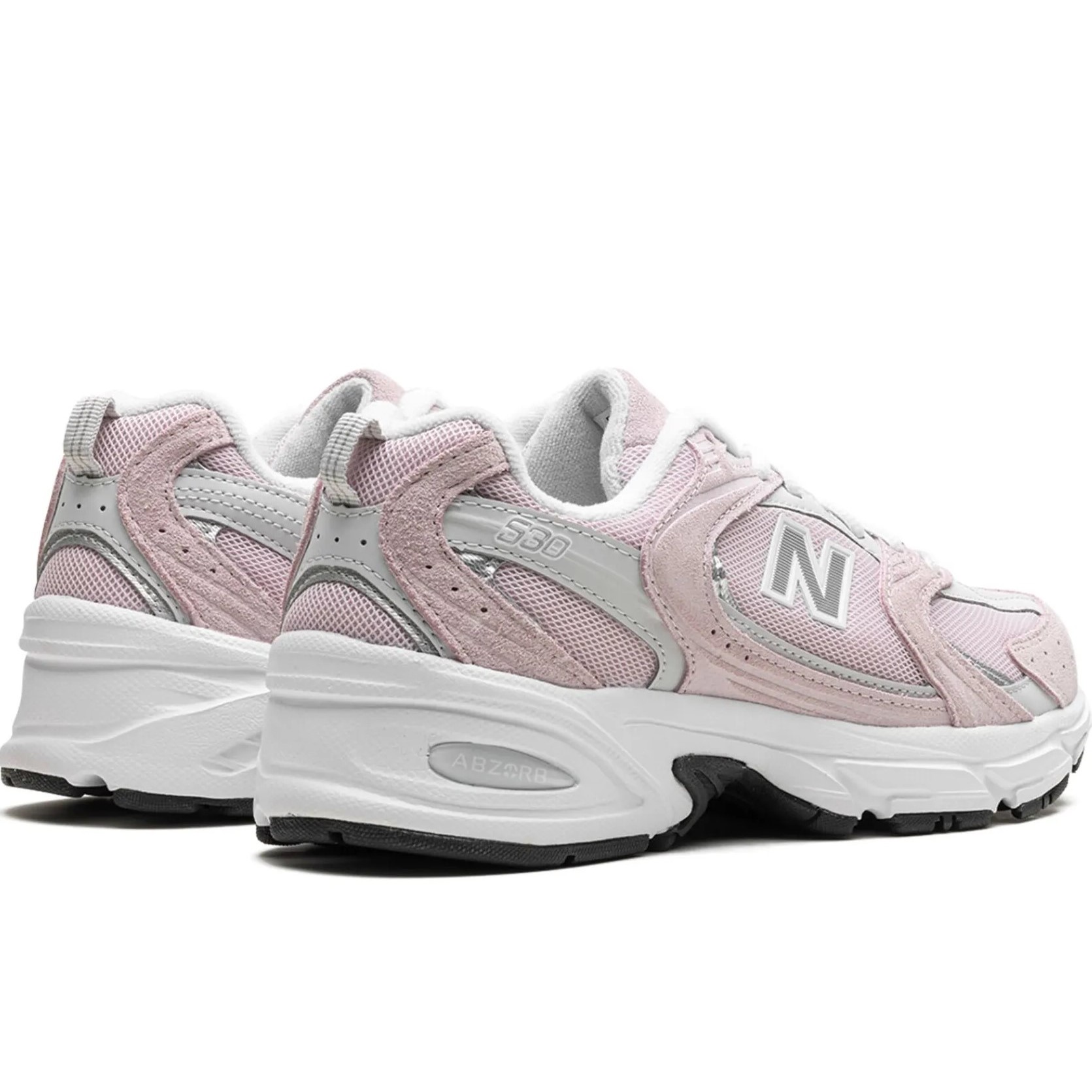 Giày thể thao New Balance 530 Pink Silver White Pink Suede Sneakers 5