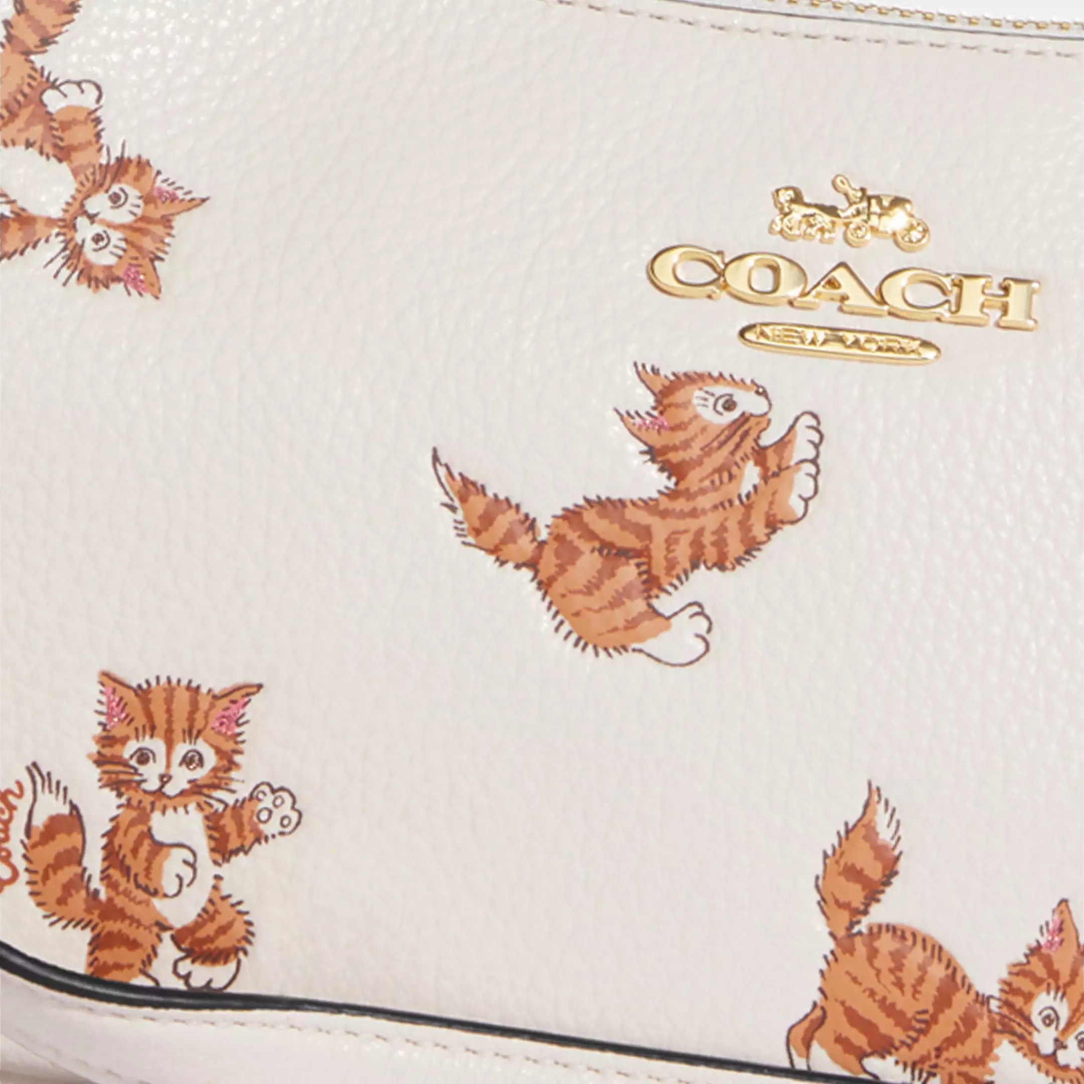 Túi đeo chéo Coach nữ Teri Shoulder Bag With Dancing Kitten Print CC777 2