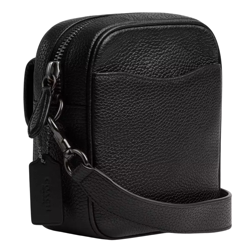 Túi đeo chéo Coach Nam Beck Crossbody Soft Pebble Leather Black CJ73 2