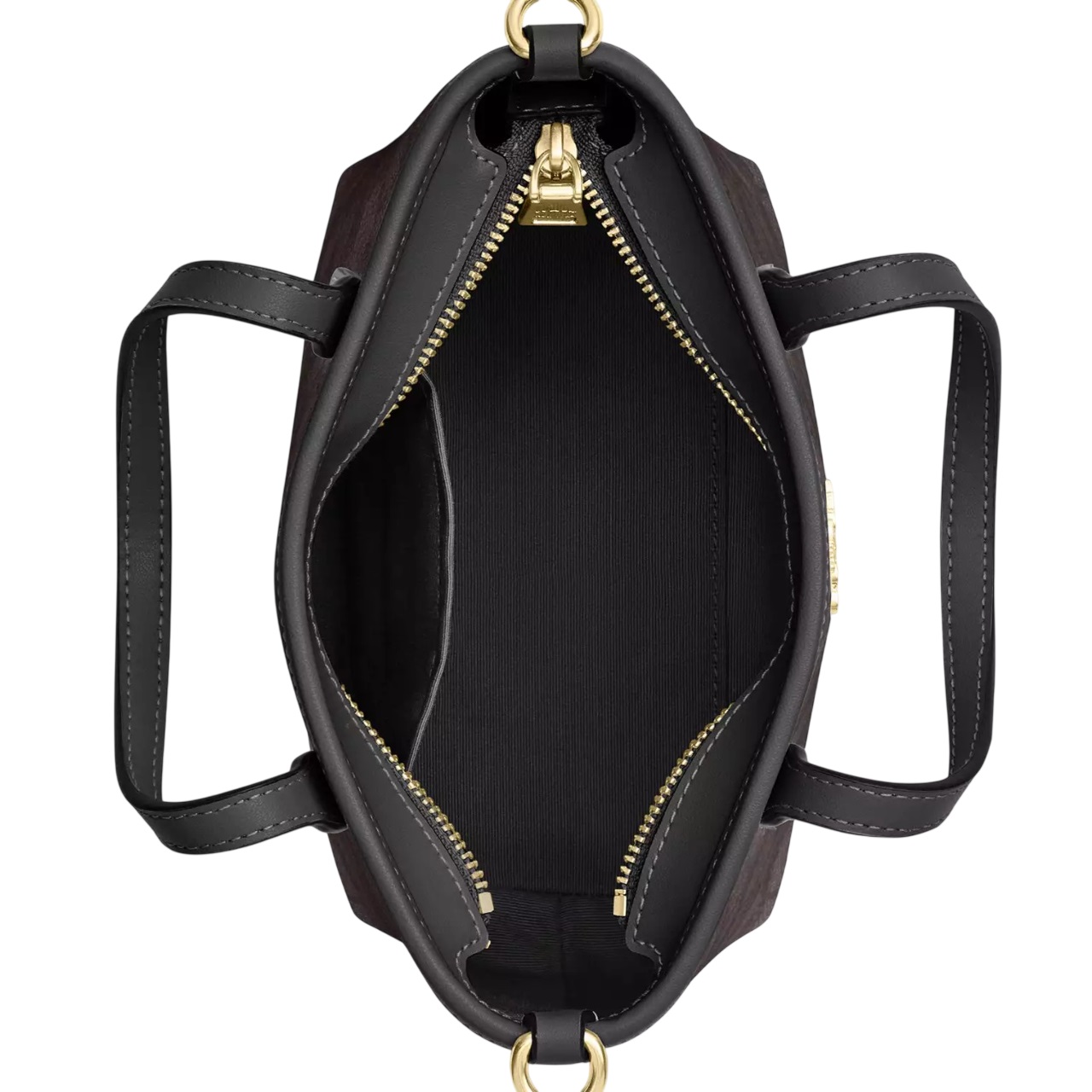 Túi xách đeo chéo Coach City Mini Tote Bag In Signature Canvas Walnut Black CW032 3
