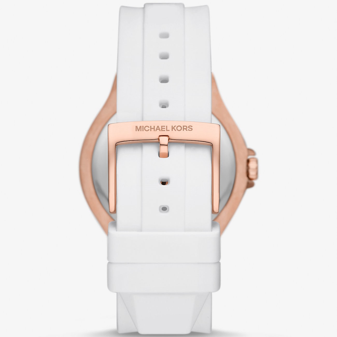 ĐỒNG HỒ ĐEO TAY NỮ MICHAEL KORS OVERSIZED LENNOX PAVÉ ROSE GOLD-TONE AND SILICONE WATCH MK7248 2