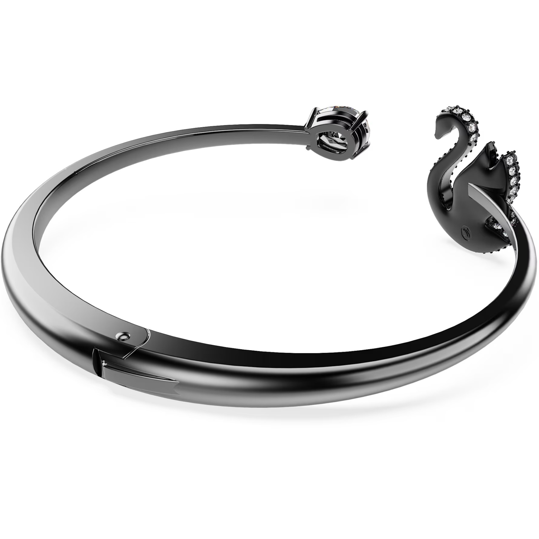 LẮC TAY NỮ SWAROVSKI THIÊN NGA SWAN BANGLE BLACK RUTHENIUM PLATED 5688744 3