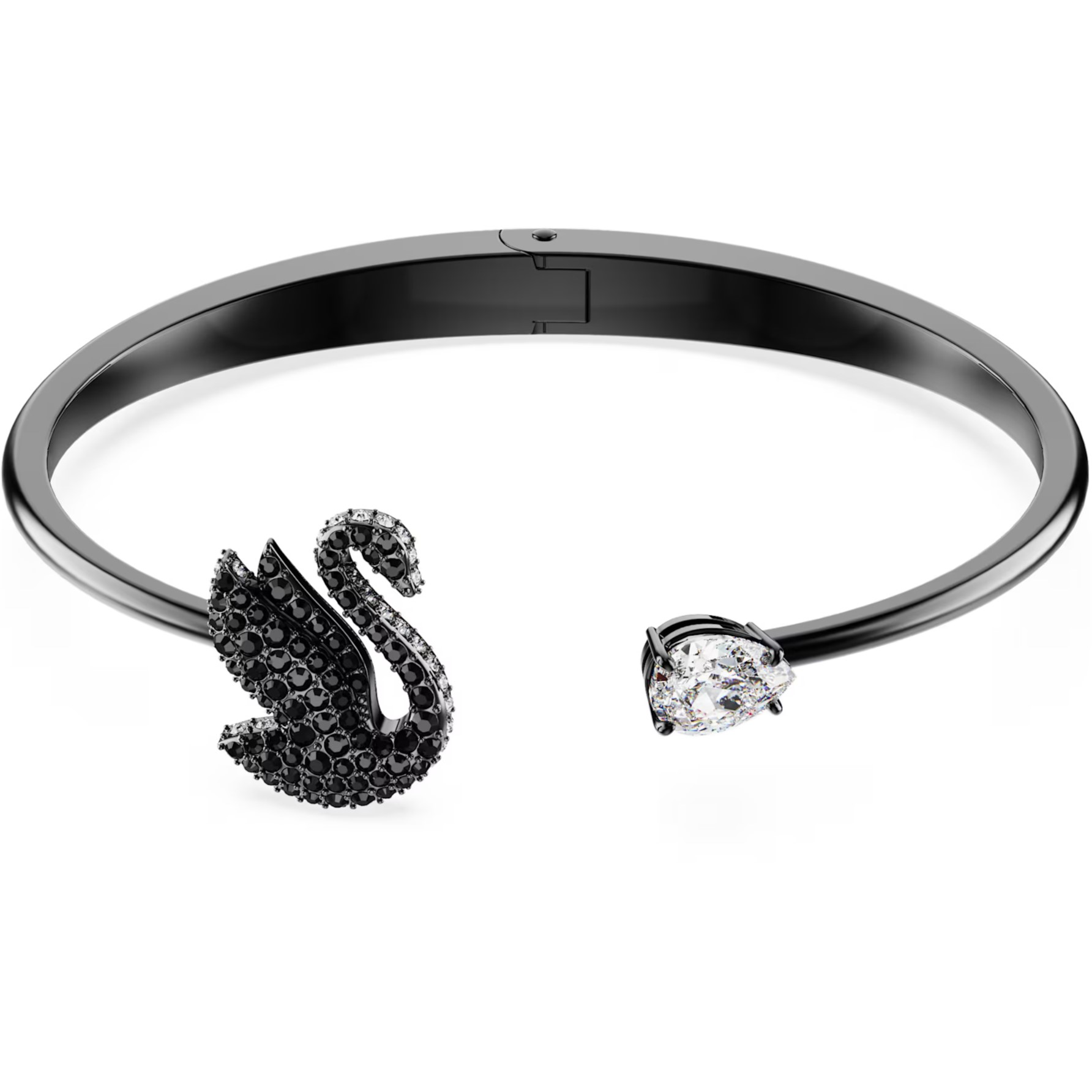 LẮC TAY NỮ SWAROVSKI THIÊN NGA SWAN BANGLE BLACK RUTHENIUM PLATED 5688744 4