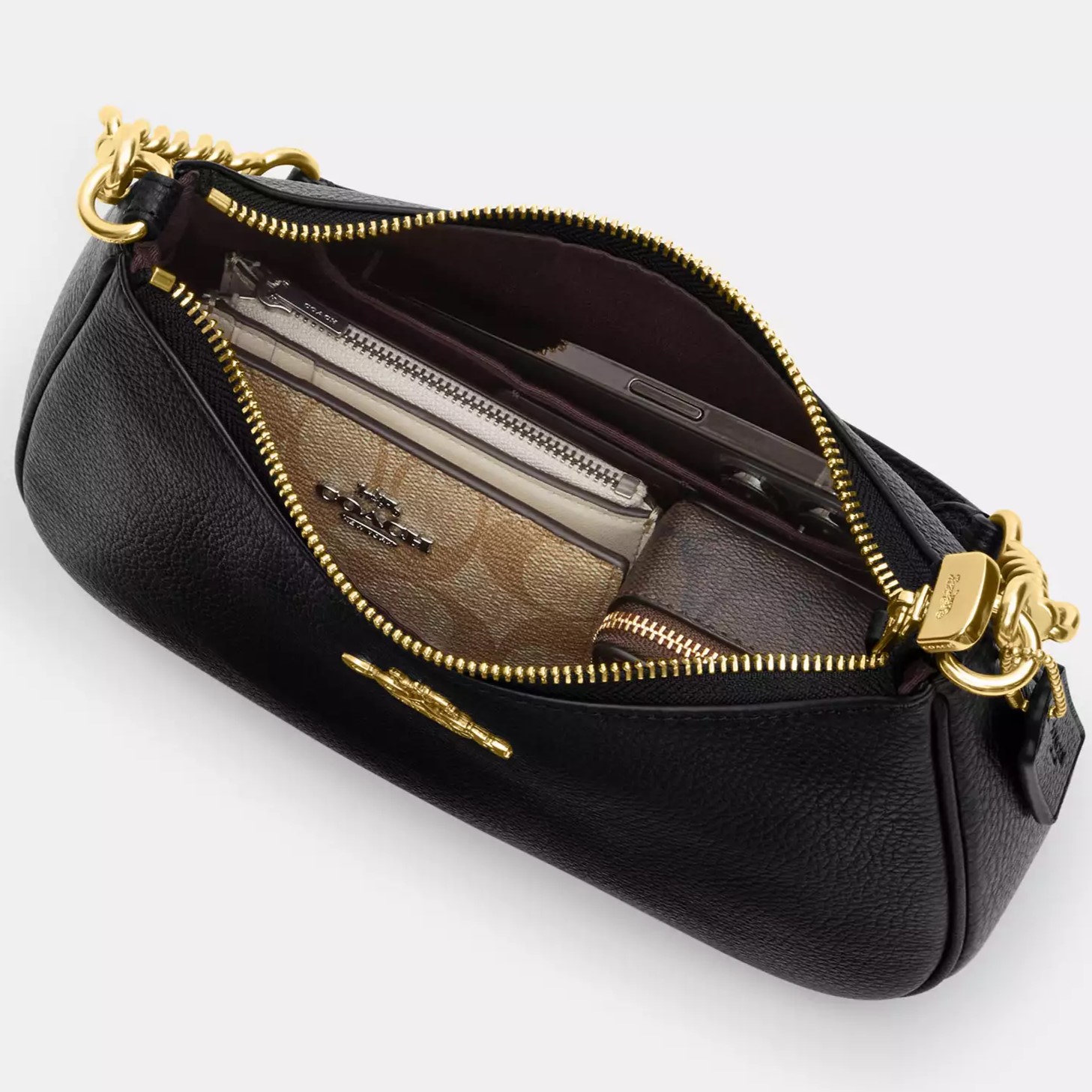 Túi xách Coach Teri Shoulder Bag In Signature Canvas With Floral Print Sand Multi CAL37 9