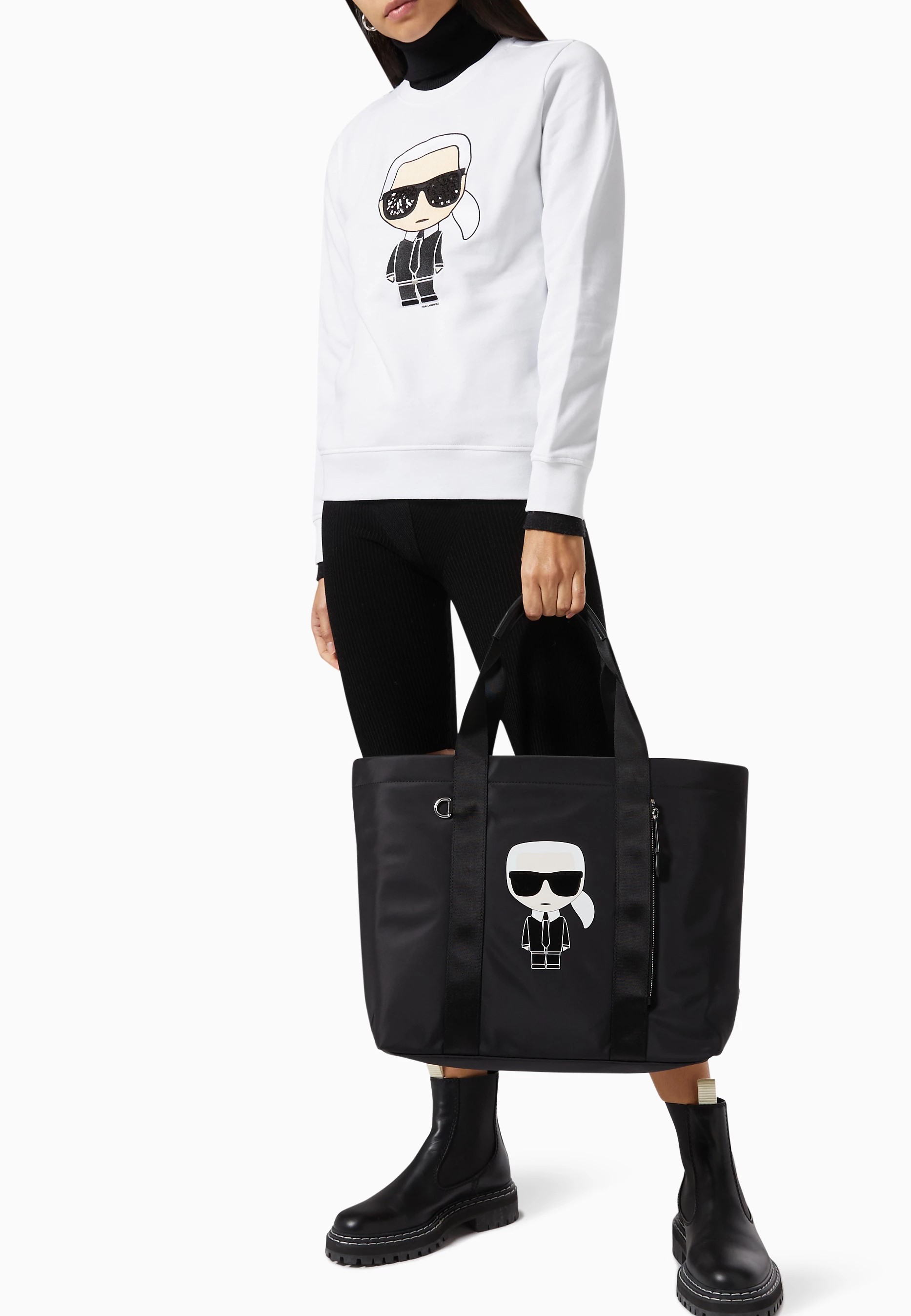 Túi xách Karl Lagerfeld Ikonik Tote Bag in Nylon 5