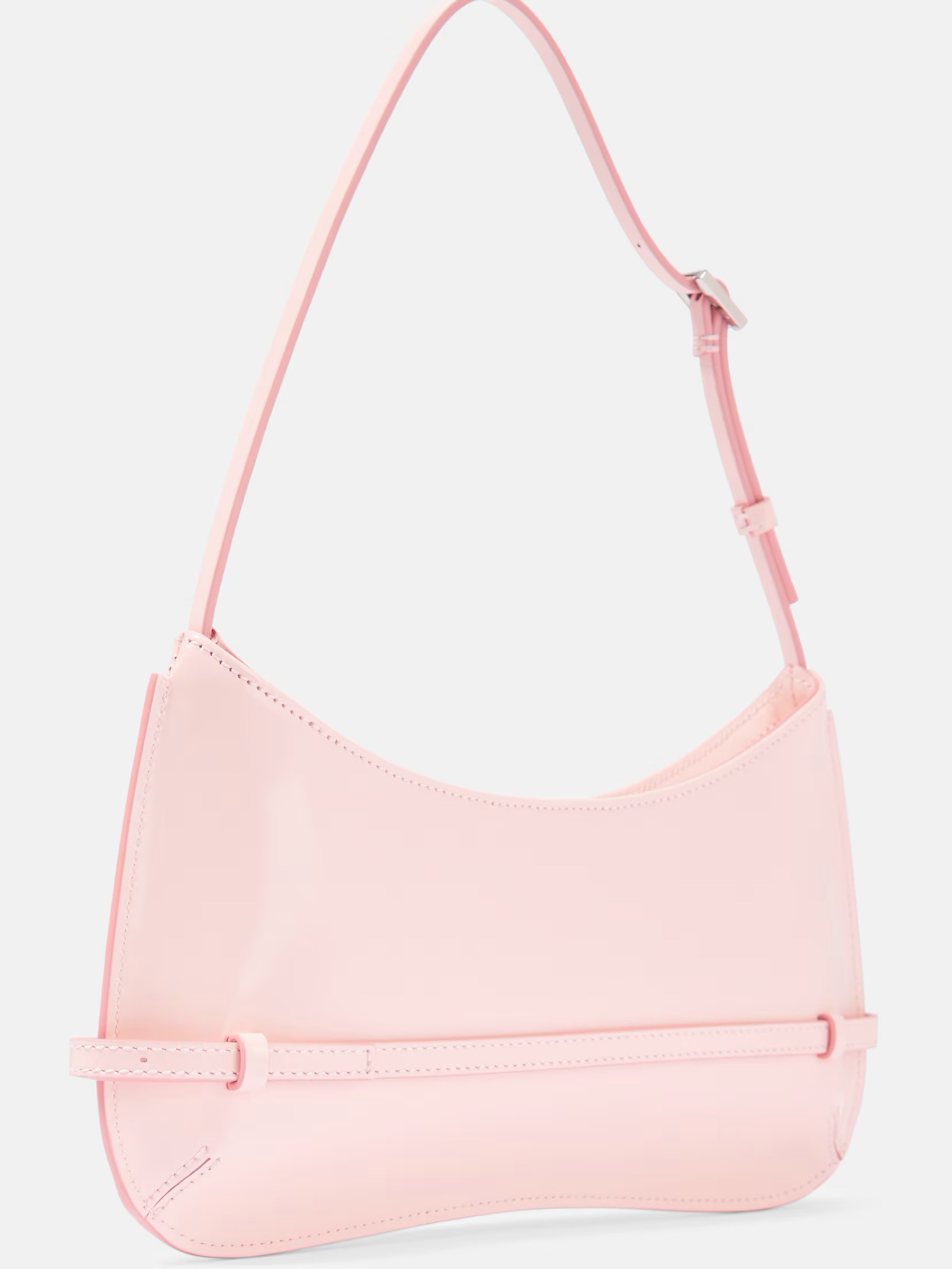 Túi nữ Jacquemus Le Bisou Ceinture Patent Leather Shoulder Bag Pale Pink 8