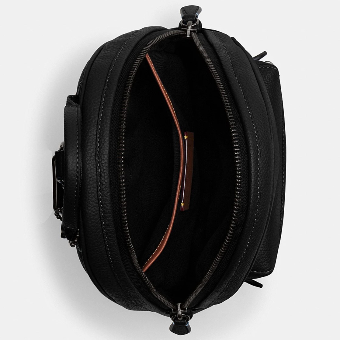 TÚI ĐEO CHÉO COACH NAM CHARTER PACK SOFT POLISHED PEBBLE LEATHER CP162 3