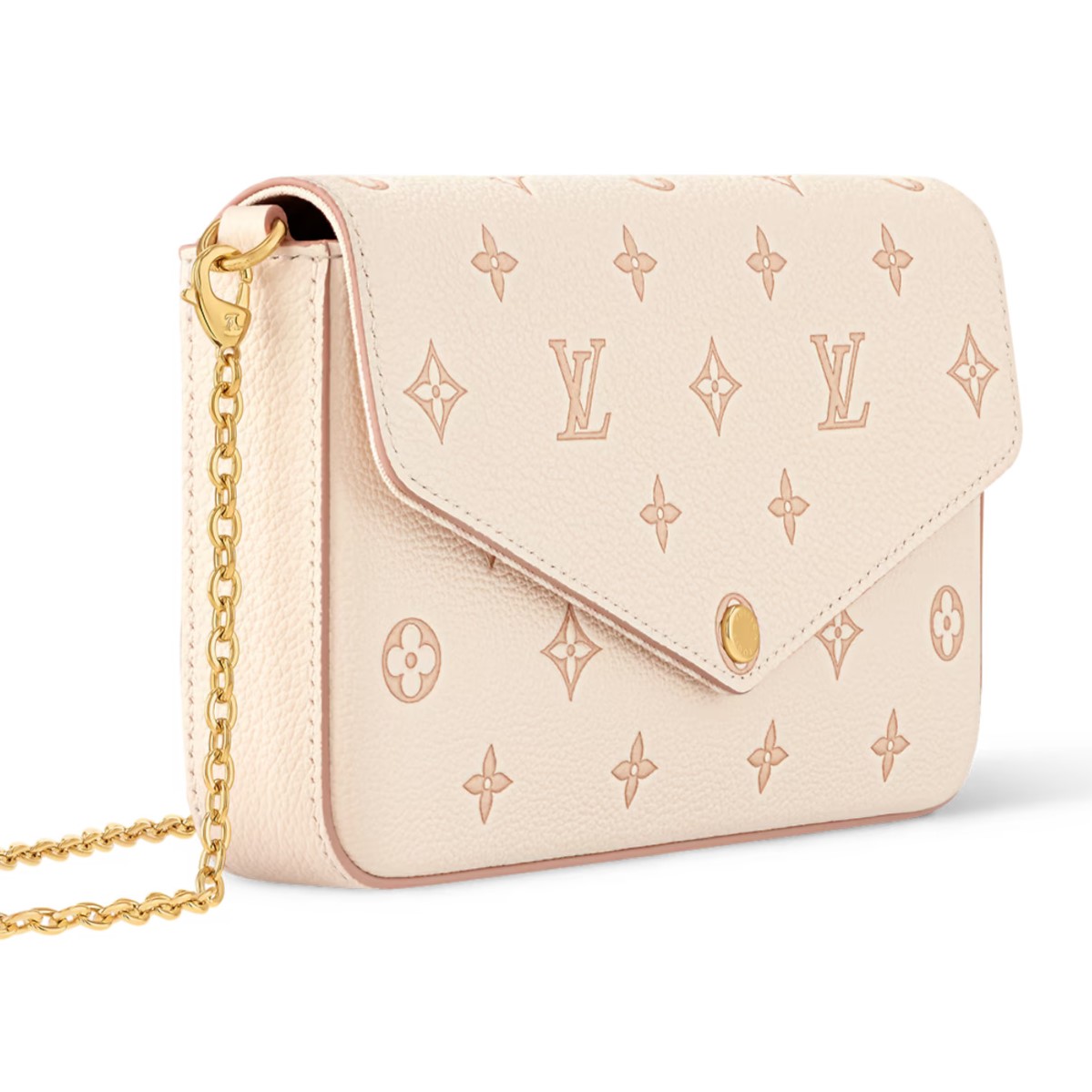 Túi đeo chéo Louis Vuitton Félicie Pochette Bicolor Eden 3