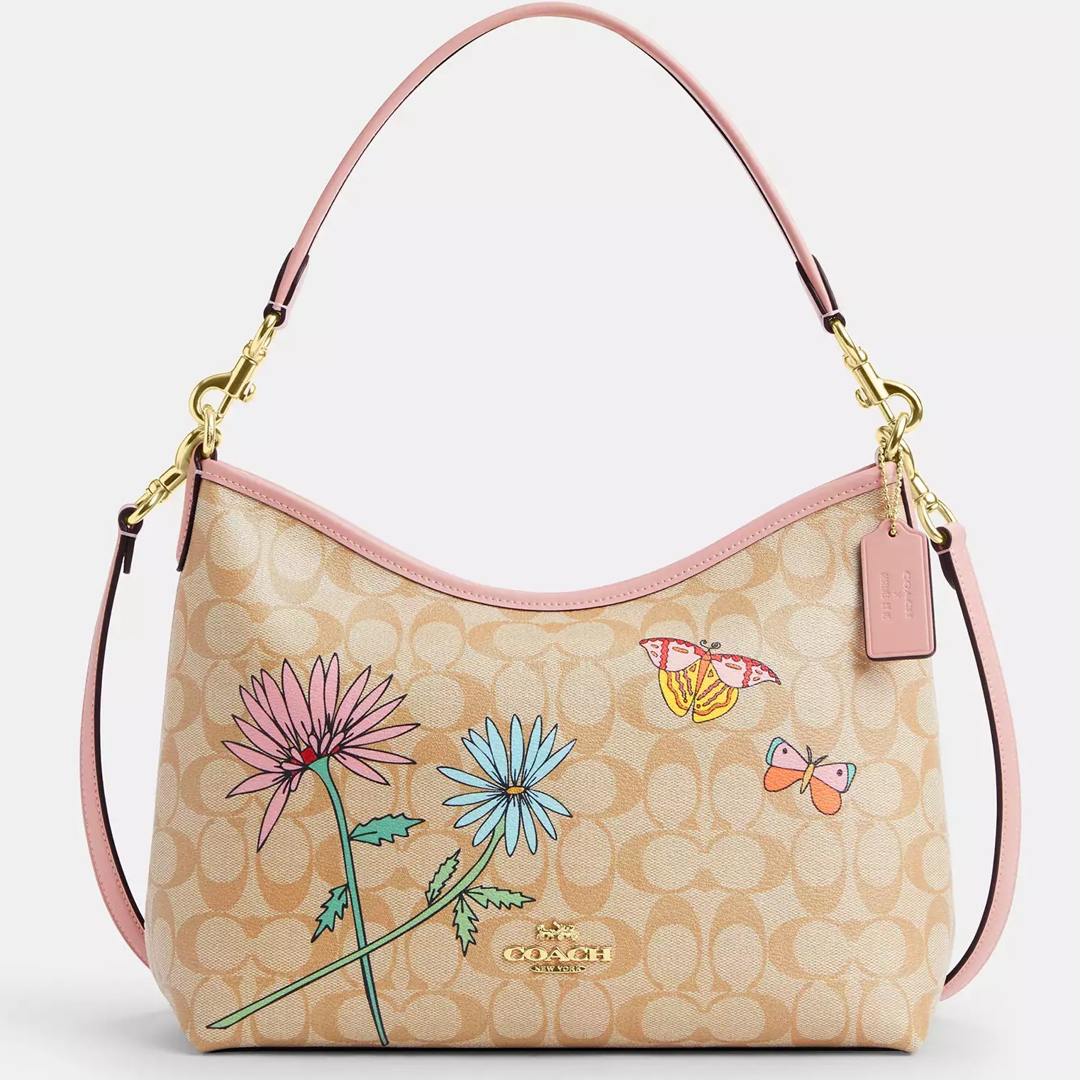 Túi đeo chéo nữ Coach X Observed By Us Laurel Shoulder Bag In Signature Canvas CU393 2