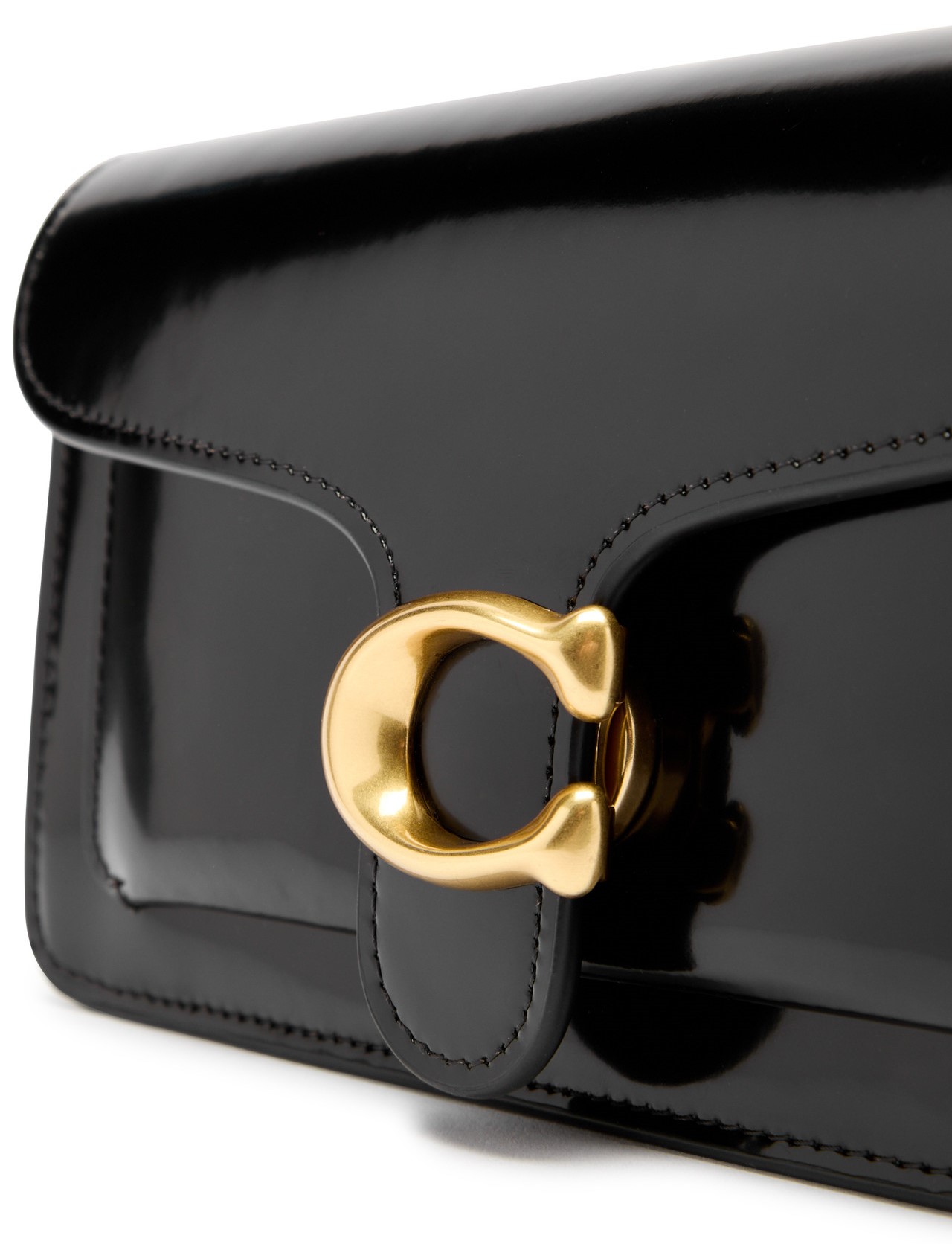 Túi đeo chéo Coach Tabby Chain Clutch Spazzolato Leather Black CW554 5