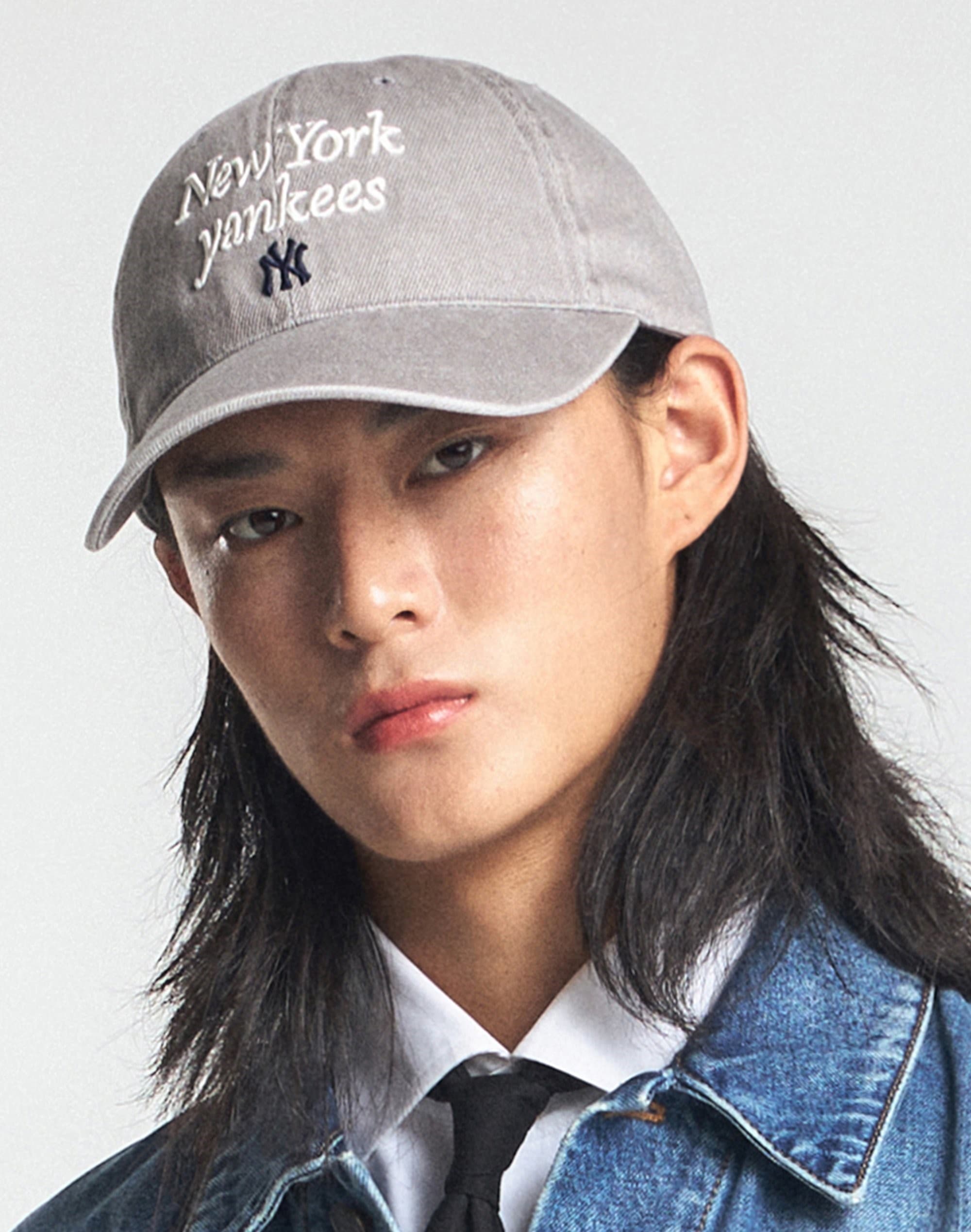 Nón kết MLB New York Yankees Varsity Lettering Washed Unstructured Ball Cap Grey 3ACPVV04N-50GRS 9